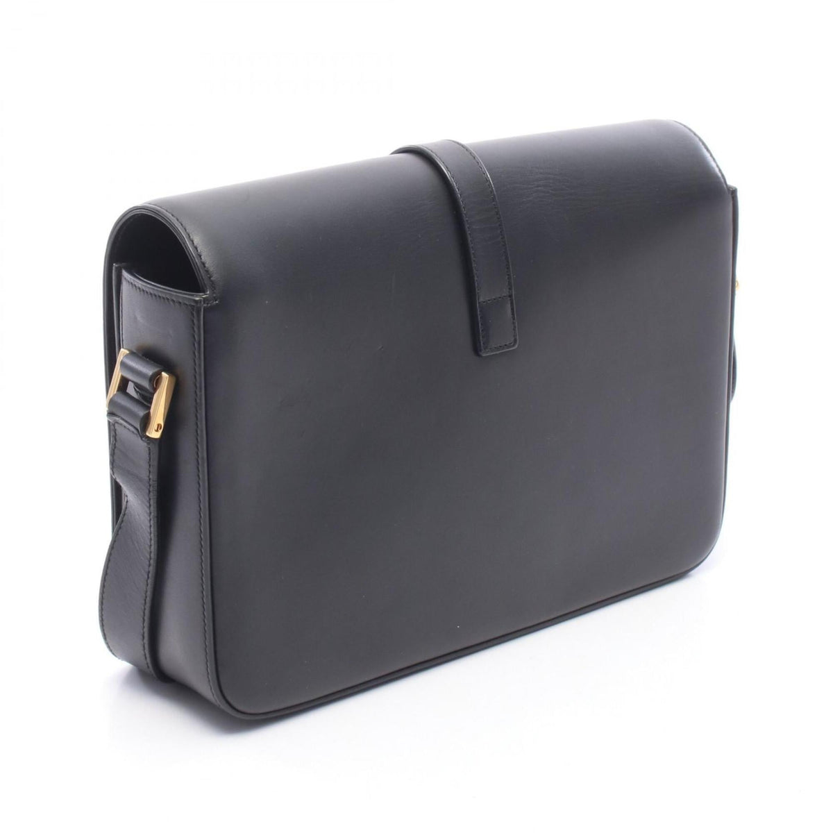 Saint Laurent Black Leather Handbag Shoulder Bag (Pre-Owned)