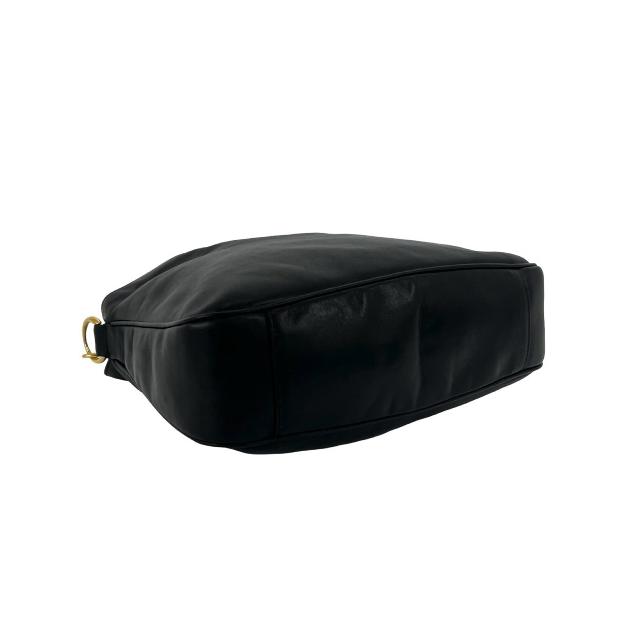 Gucci Black Leather Handbag Shoulder Bag Tote Bag (Pre-Owned)