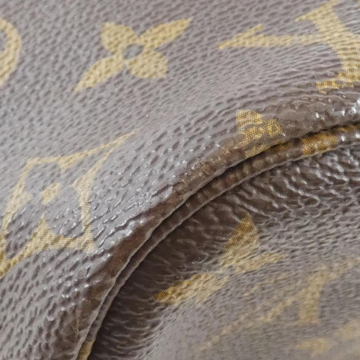Louis Vuitton Marron Coated Canvas Handbag Pouch (Pre-Owned)
