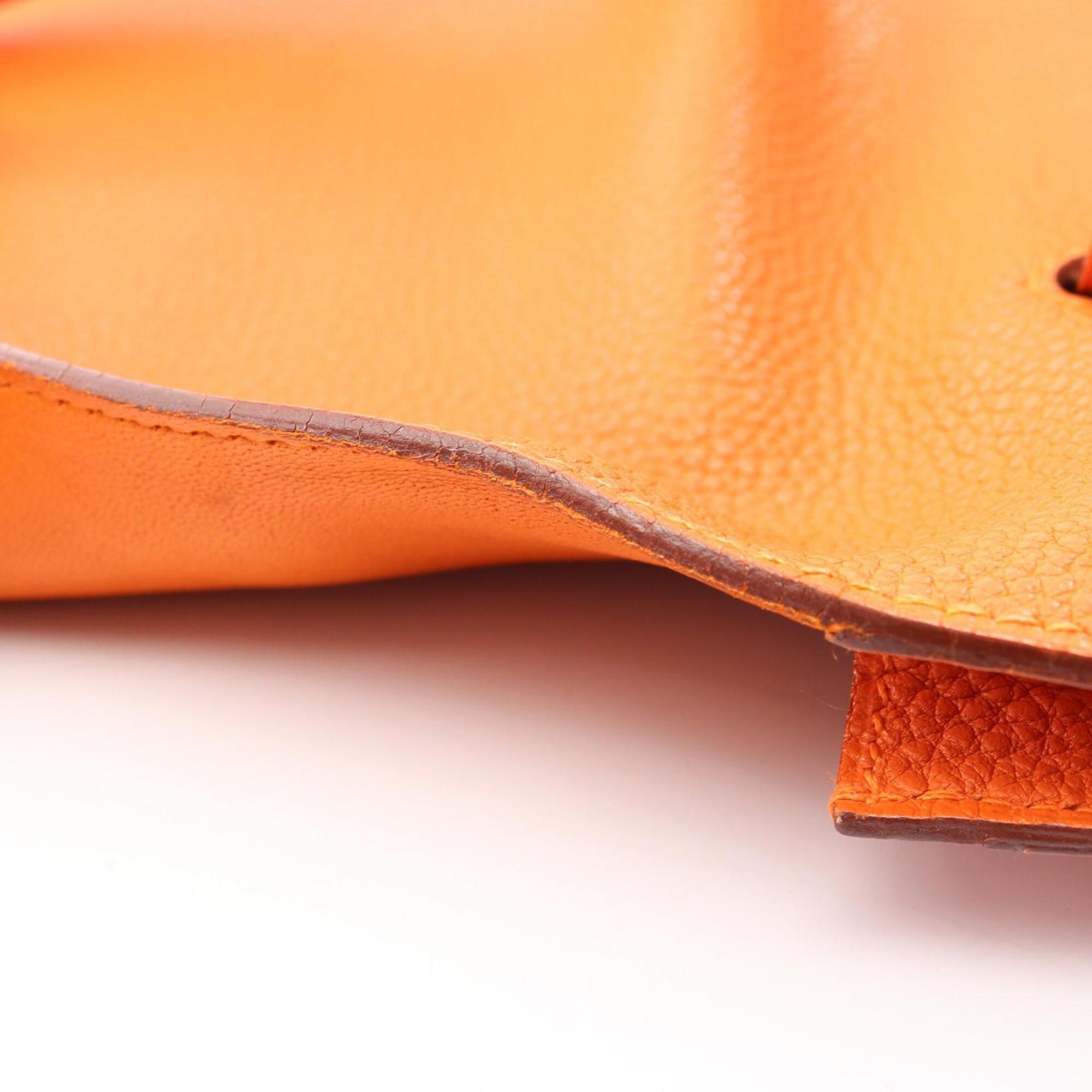 Hermes Orange Togo Leather Fanny Pack Handbag (Pre-Owned)