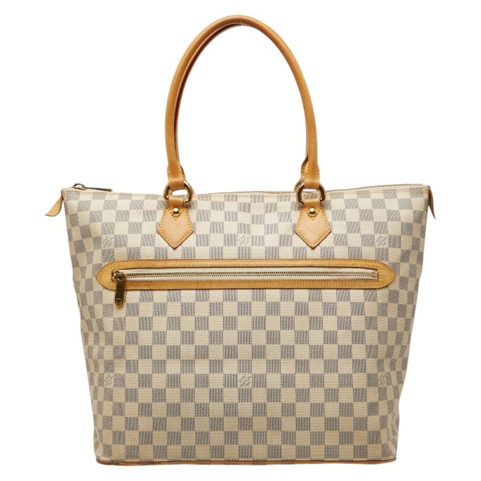 Louis Vuitton White Pvc Leather Tote Bag (Pre-Owned)