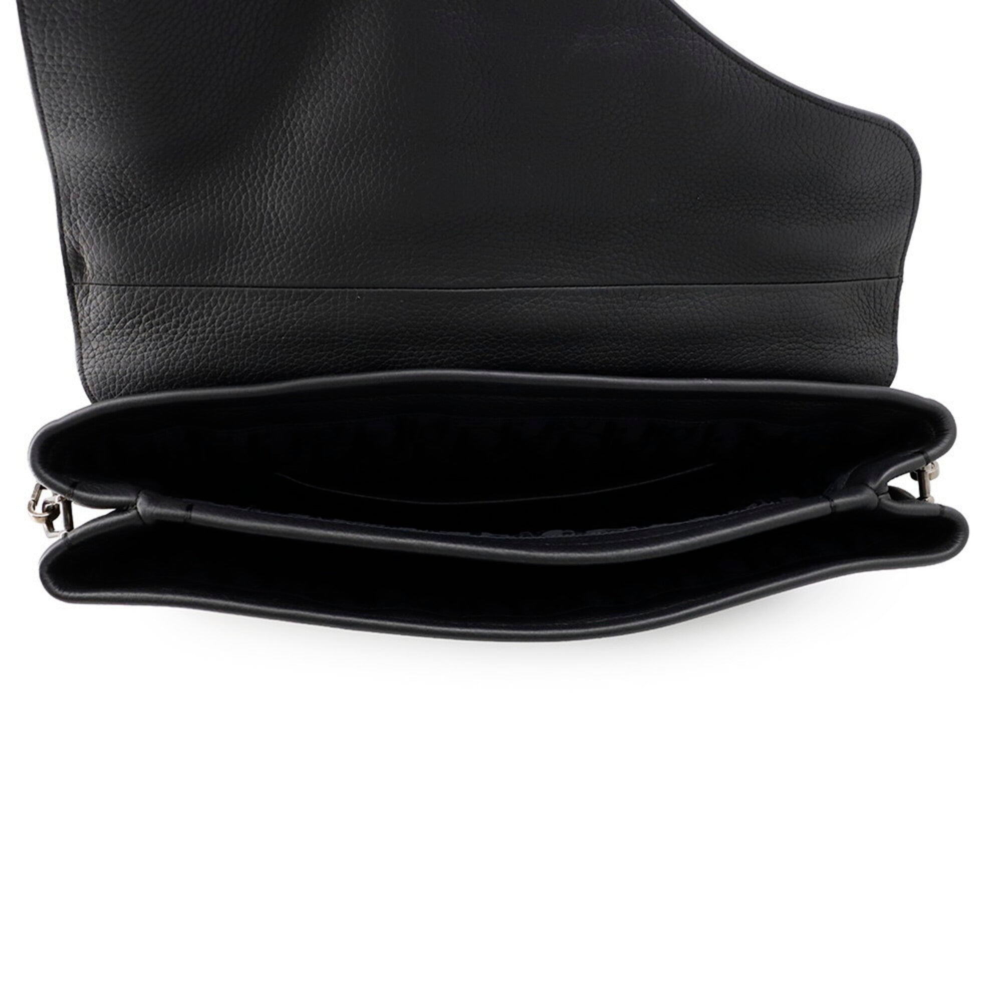 Christian Dior Black Leather Handbag Shoulder Bag (Pre-Owned)