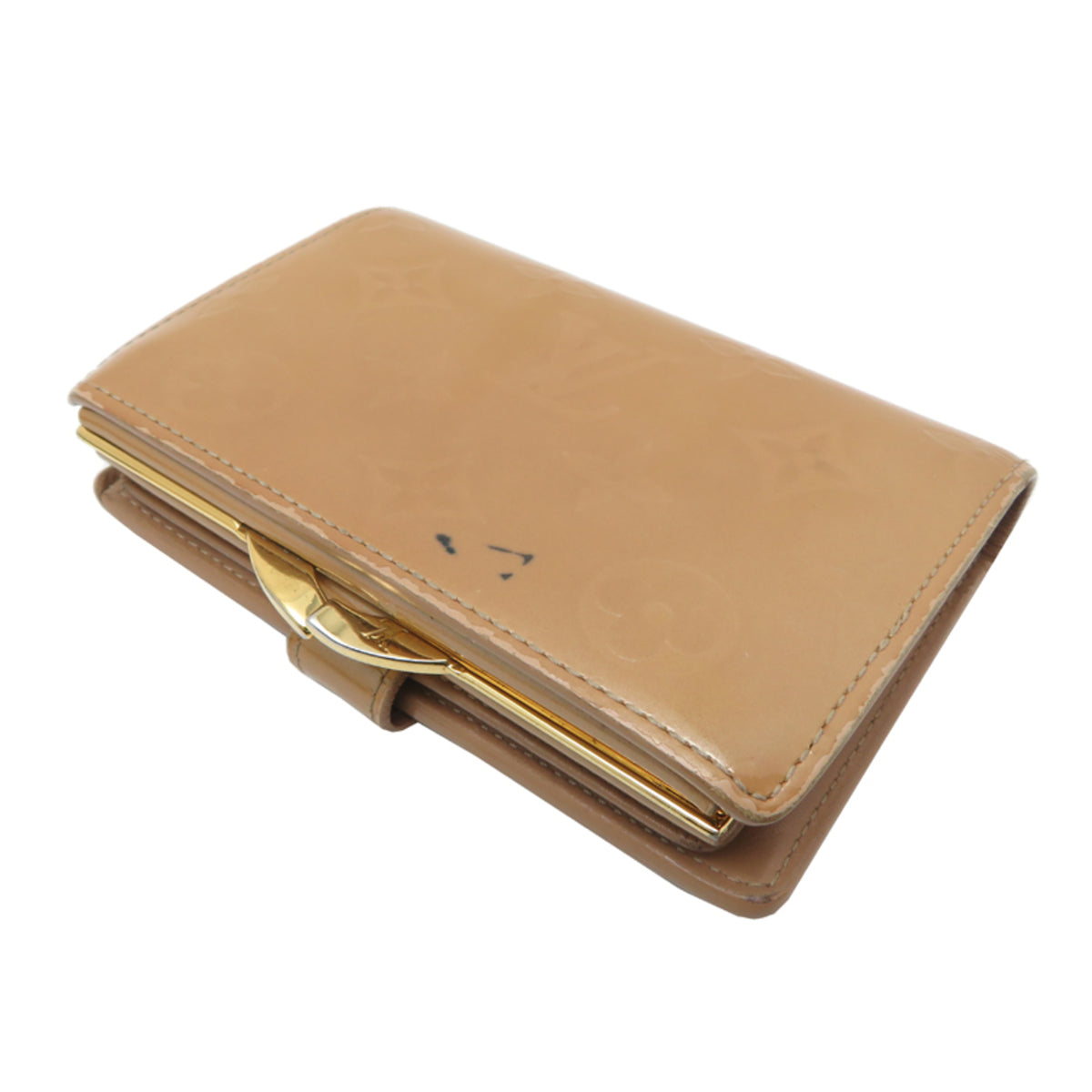 Louis Vuitton Beige Vernis Wallet (Bi-Fold) (Pre-Owned)