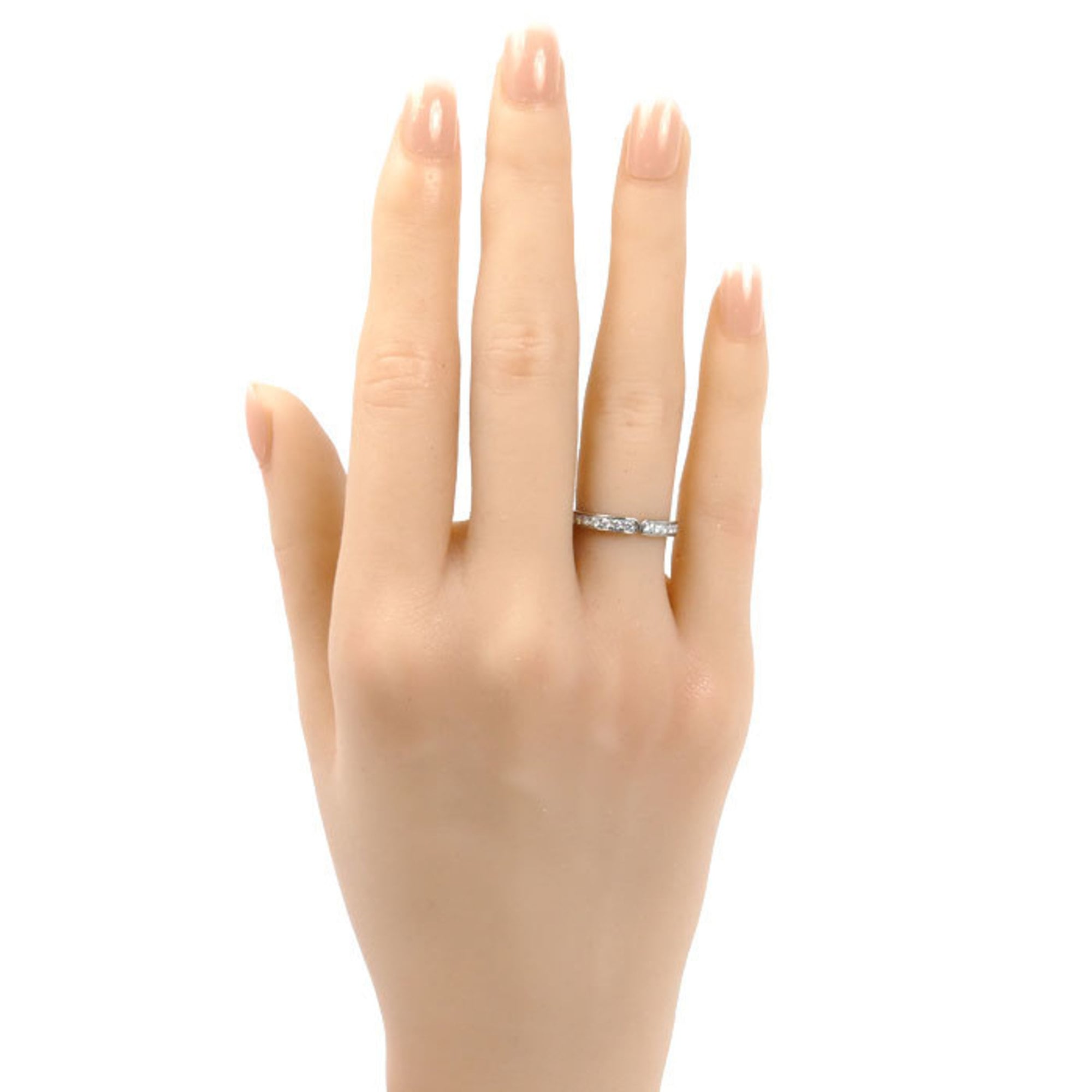 Hermes Platinum 950 Band Ring (Pre-Owned)