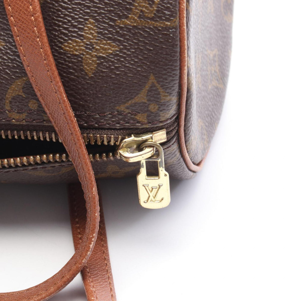 Louis Vuitton Brown Monogram Coated Canvas Leather Handbag (Pre-Owned)