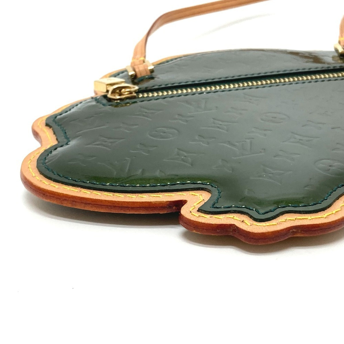 Louis Vuitton Green Monogram Vernis Pochette Shoulder Bag (Pre-Owned)
