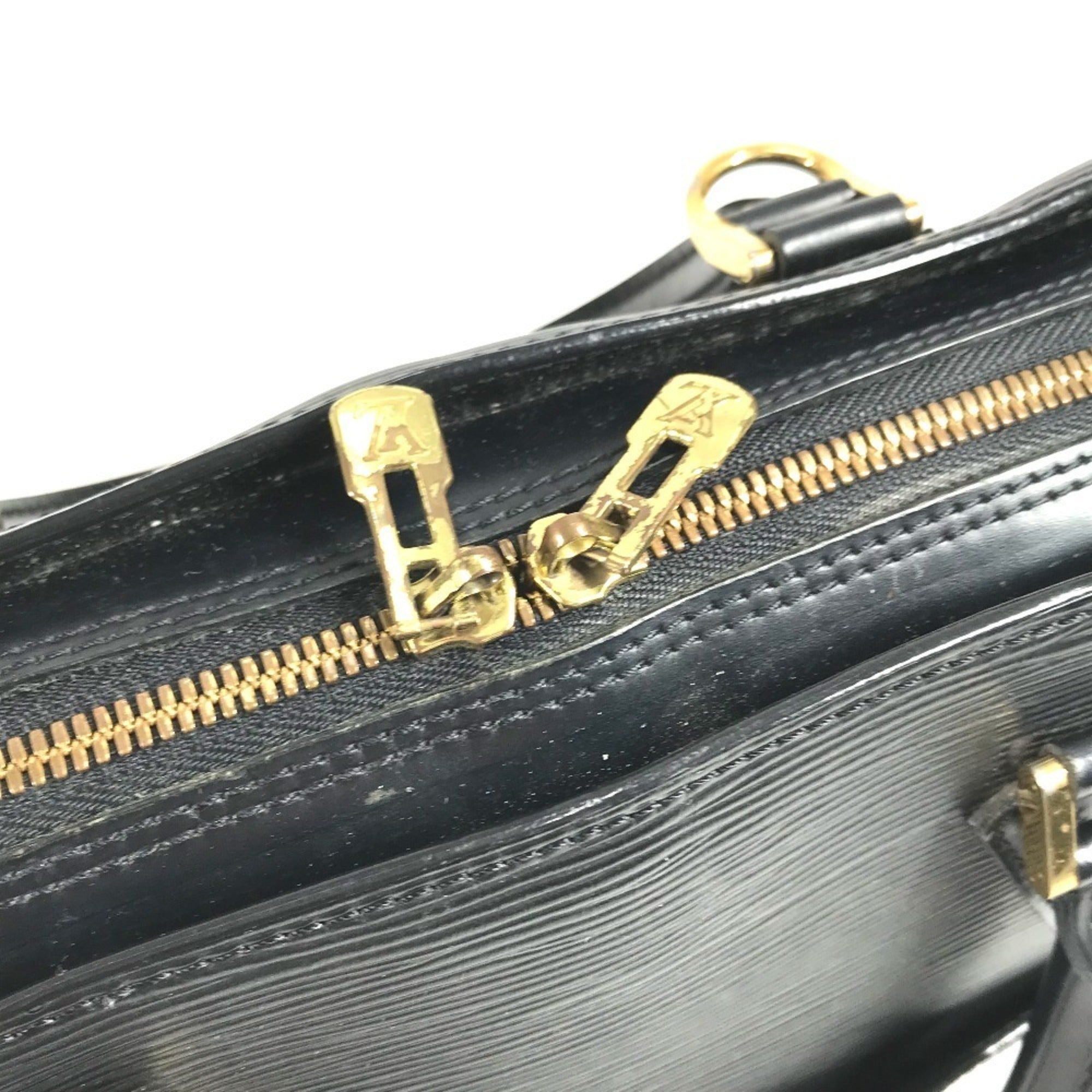 Louis Vuitton Epi Black Noir Boston Bag Handbag Tote Bag (Pre-Owned)