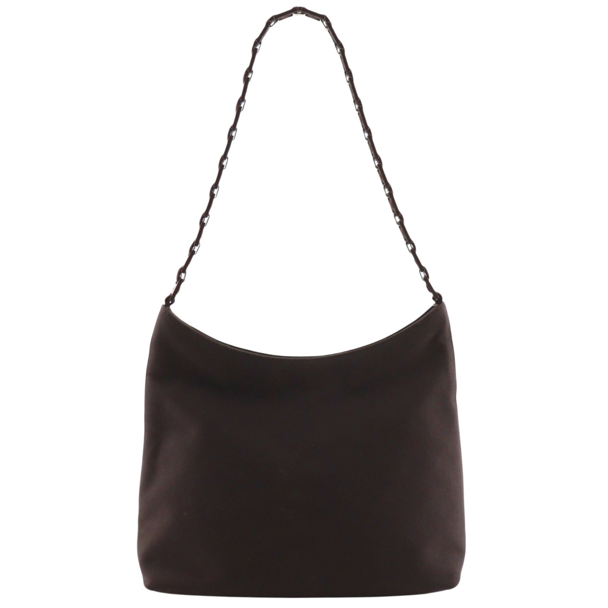 Salvatore Ferragamo Brown Nylon Canvas Shoulder Bag (Pre-Owned)