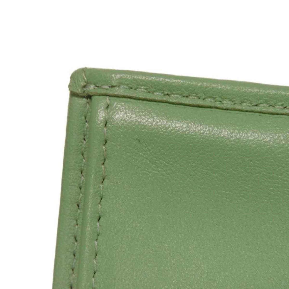 Chanel Light Green Rhinestone Wallet (Tri-Fold) (Pre-Owned)