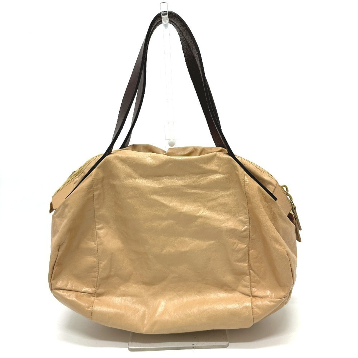Celine Beige Leather Handbag Tote Bag (Pre-Owned)
