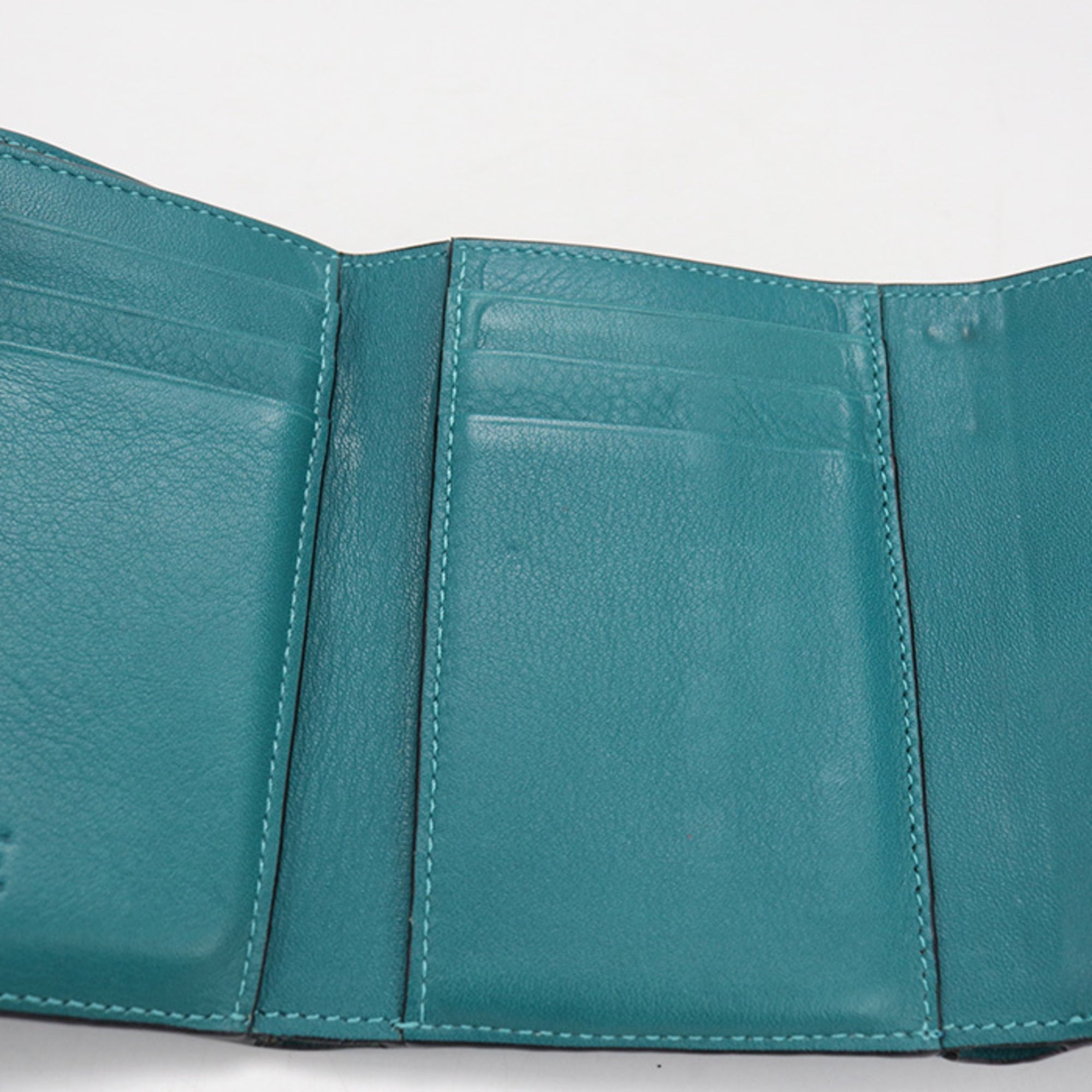 Loewe Blue Leather Wallet (Tri-Fold) (Pre-Owned)