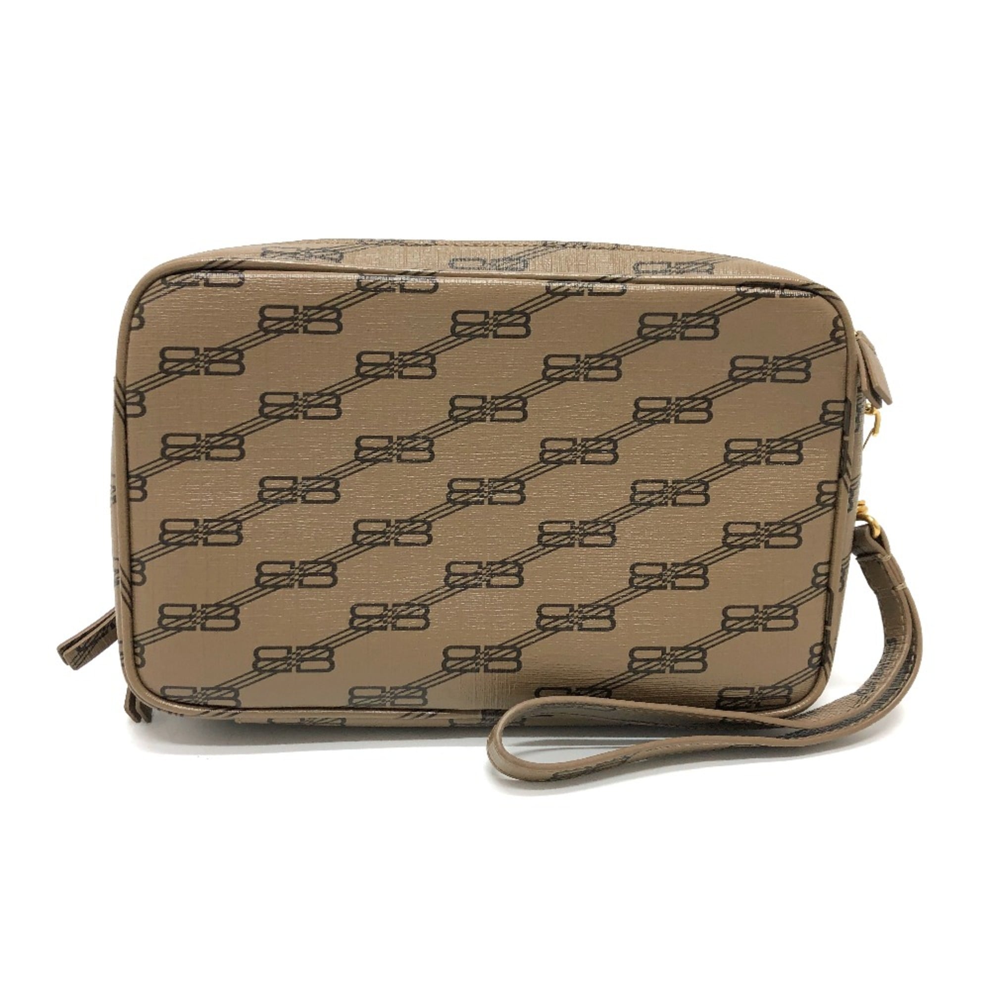 Balenciaga Brown Leather Clutch Bag (Pre-Owned)