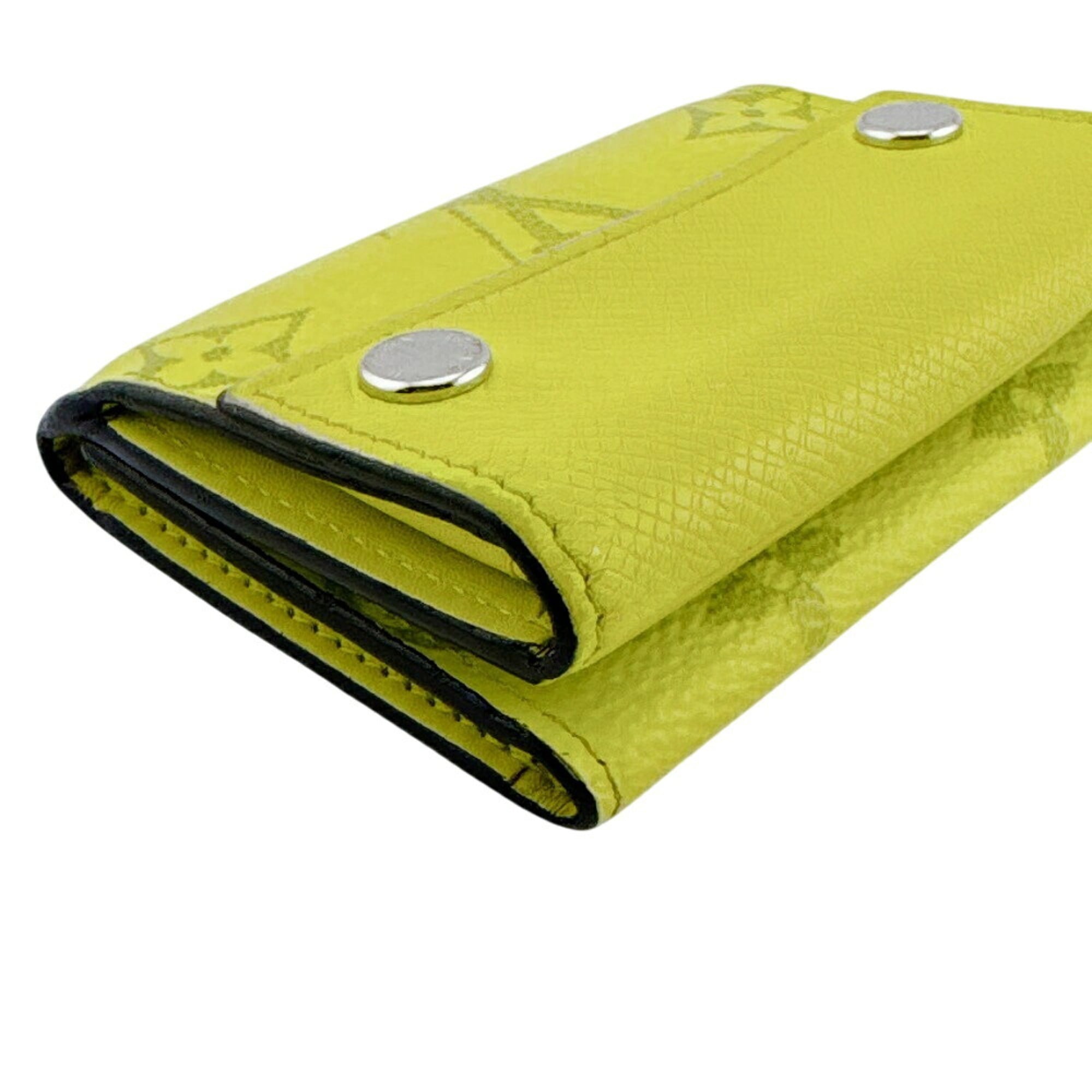 Louis Vuitton Yellow Leather Wallet (Tri-Fold) (Pre-Owned)
