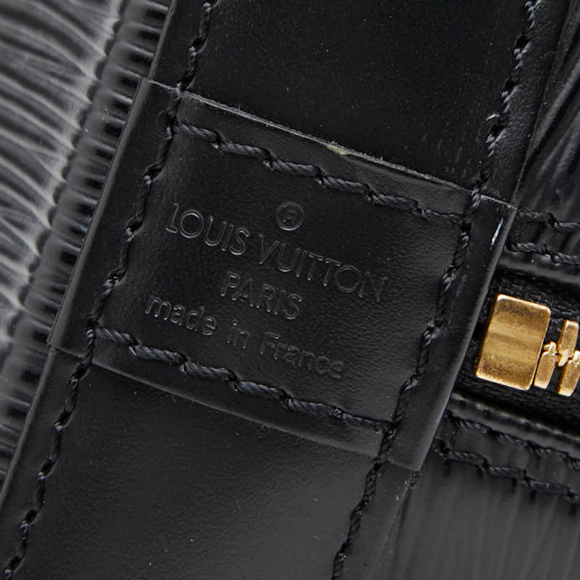 Louis Vuitton Epi Black Noir Leather Handbag (Pre-Owned)