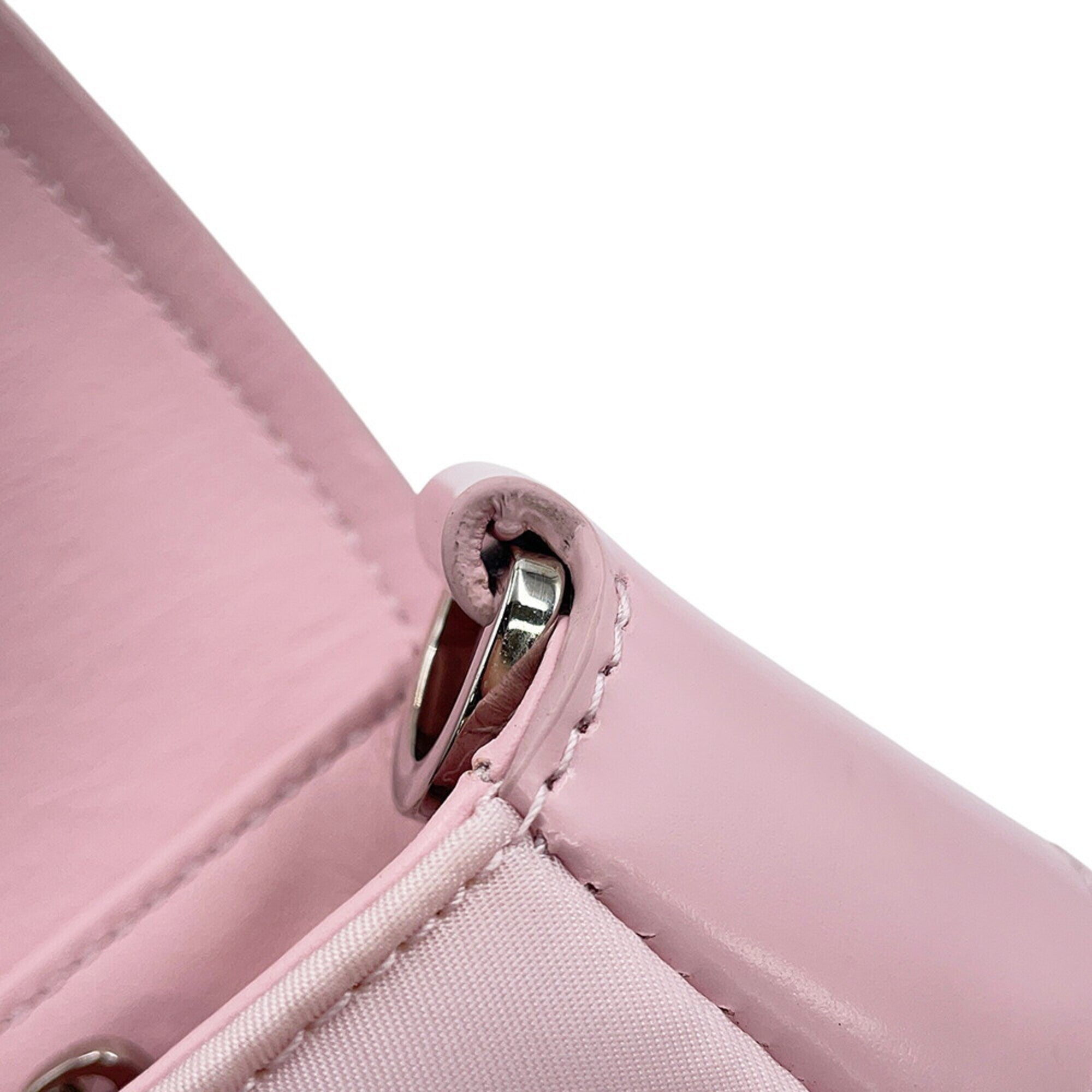 Prada Pink Nylon Handbag Pouch Shoulder Bag (Pre-Owned)