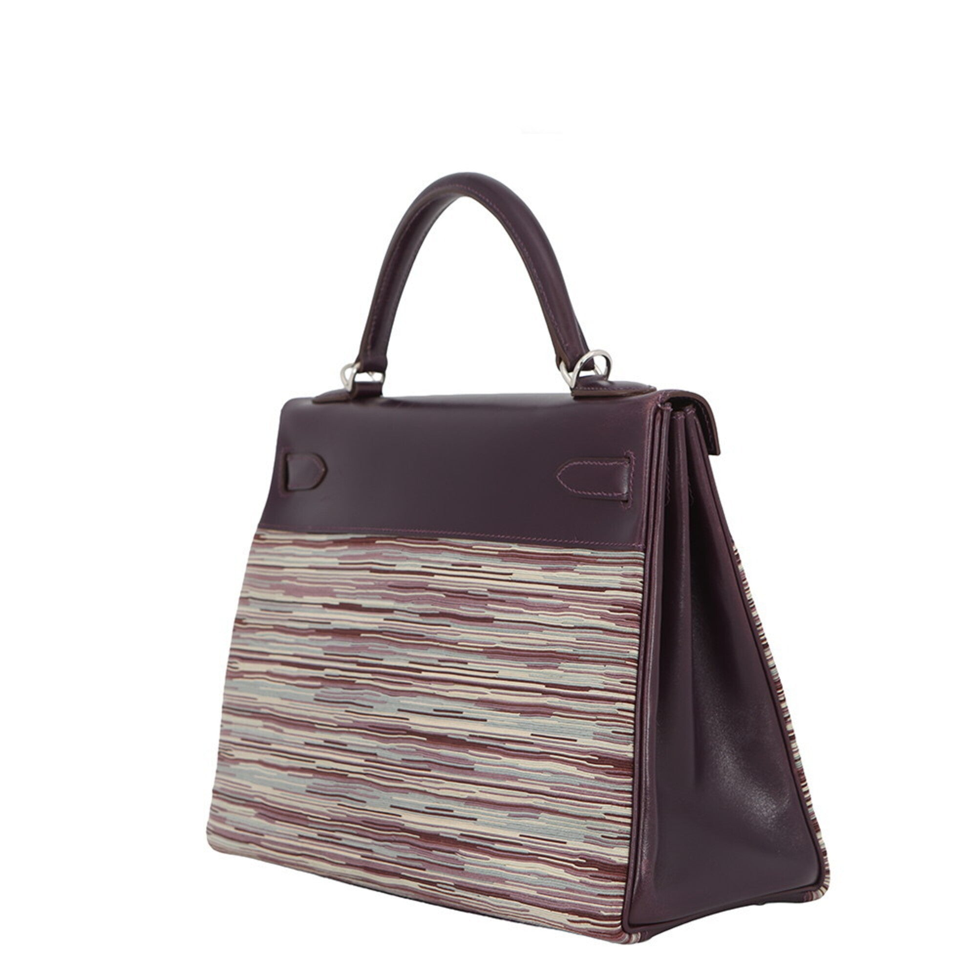 Hermes Multi-Color Raisin Box Calf Leather Leather Handbag (Pre-Owned)