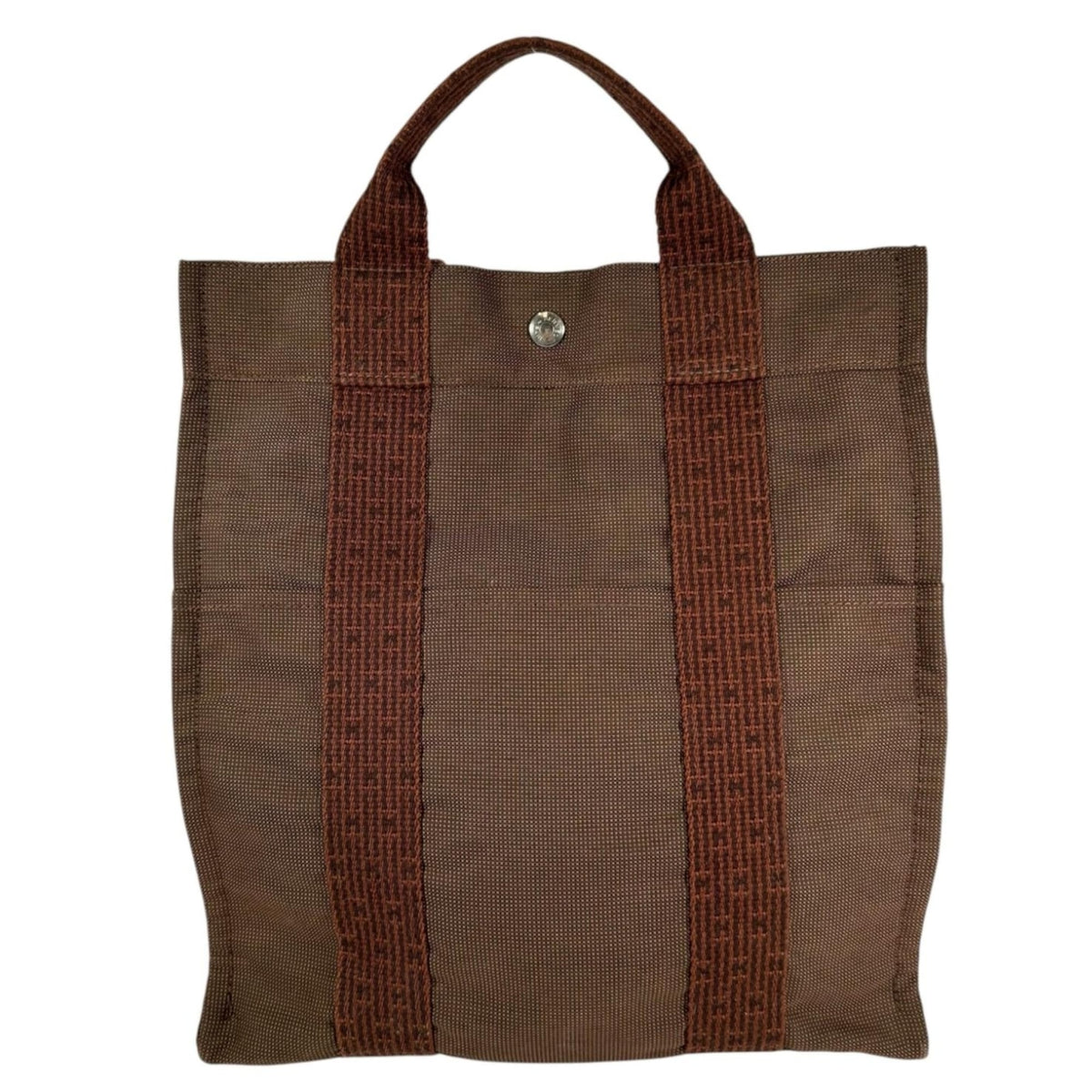 Hermes Brown Canvas Backpack (Pre-Owned)