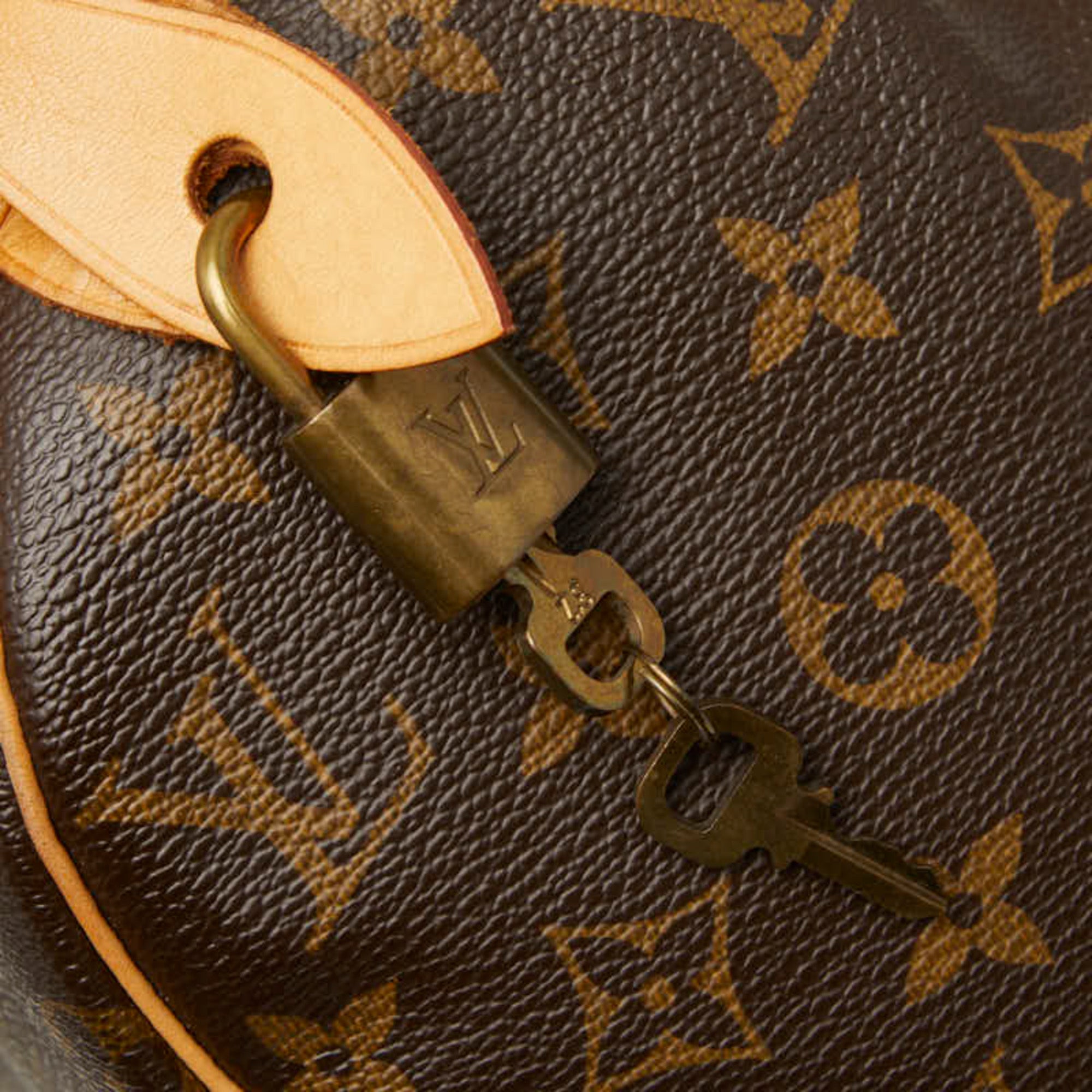 Louis Vuitton Brown Pvc Leather Boston Bag Handbag (Pre-Owned)