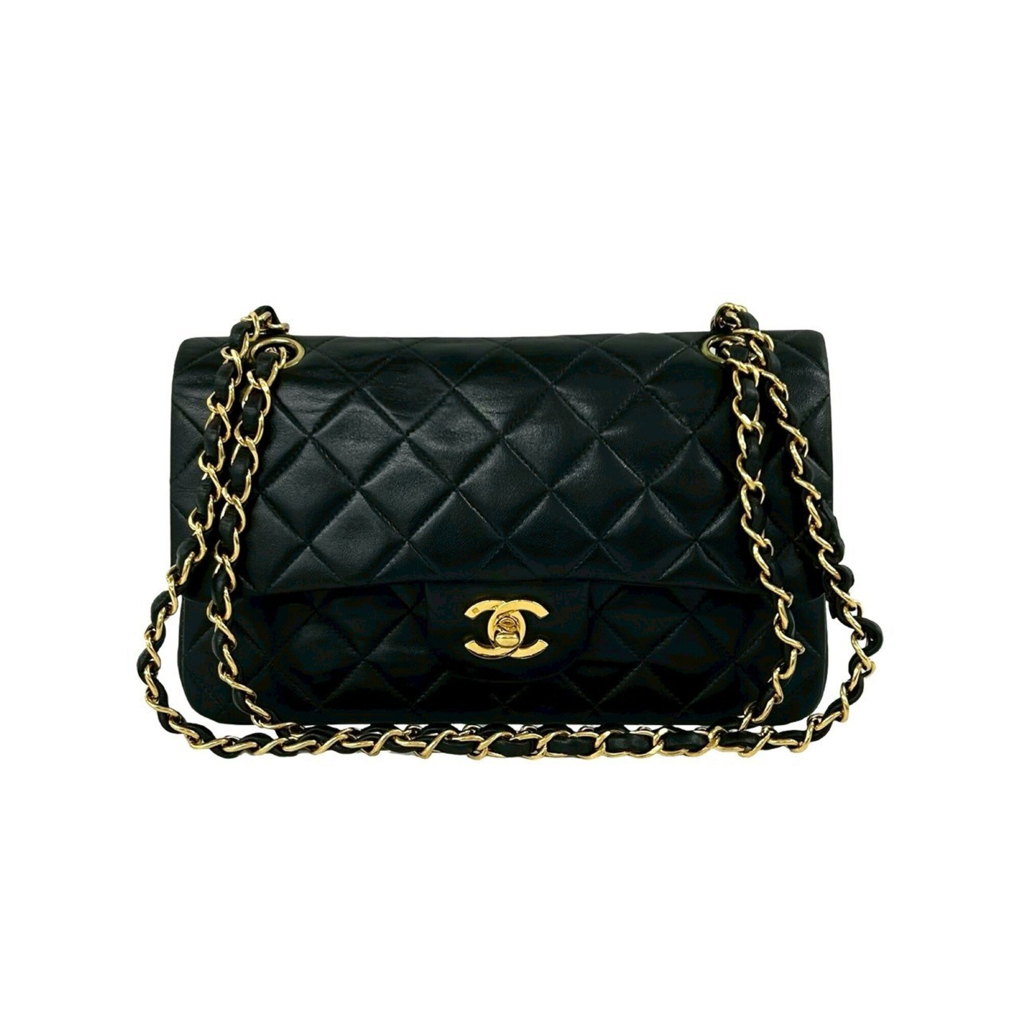 Chanel Black Leather Shoulder Bag (Pre-Owned)