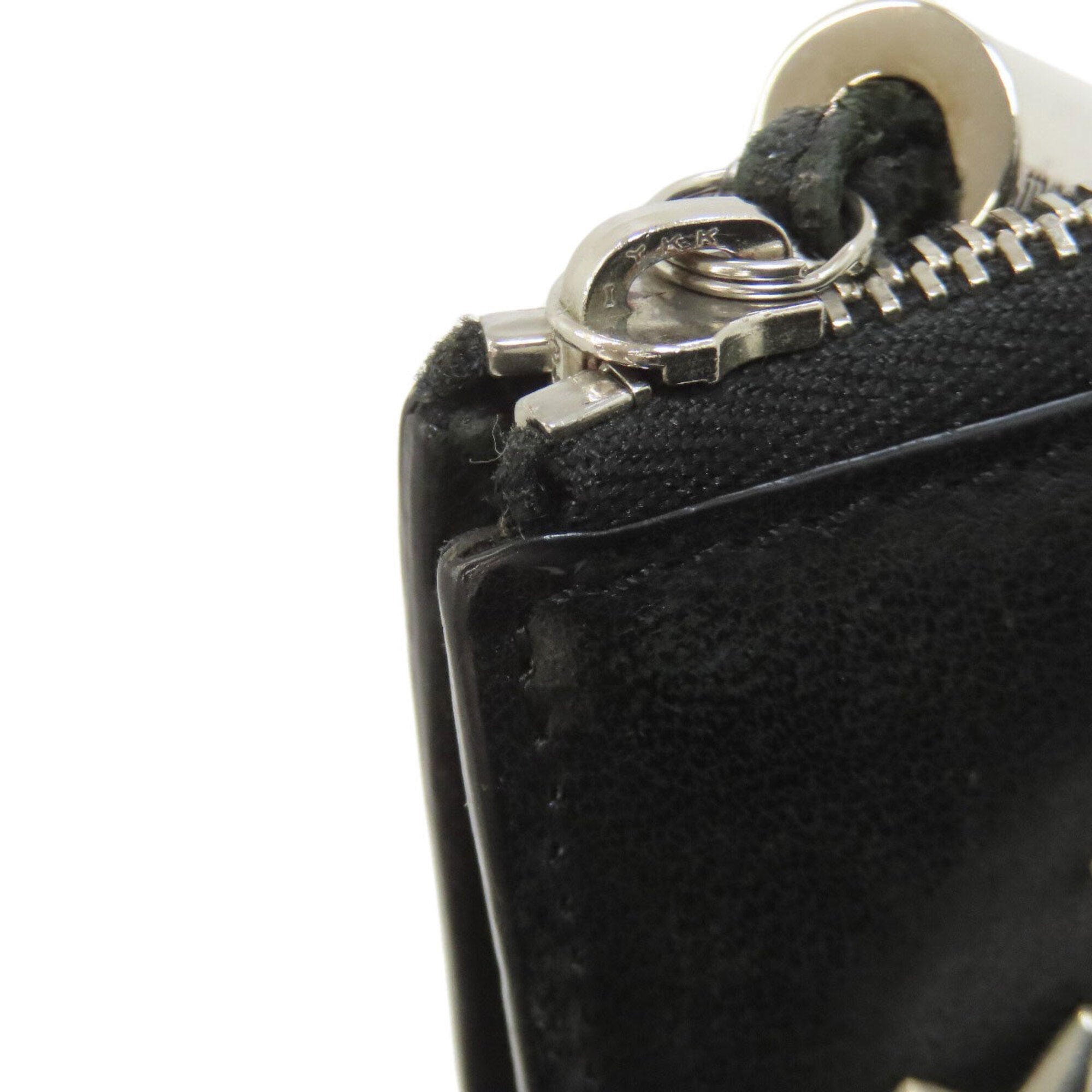 Jimmy Choo Black Leather Coin Purse/Coin Case (Pre-Owned)