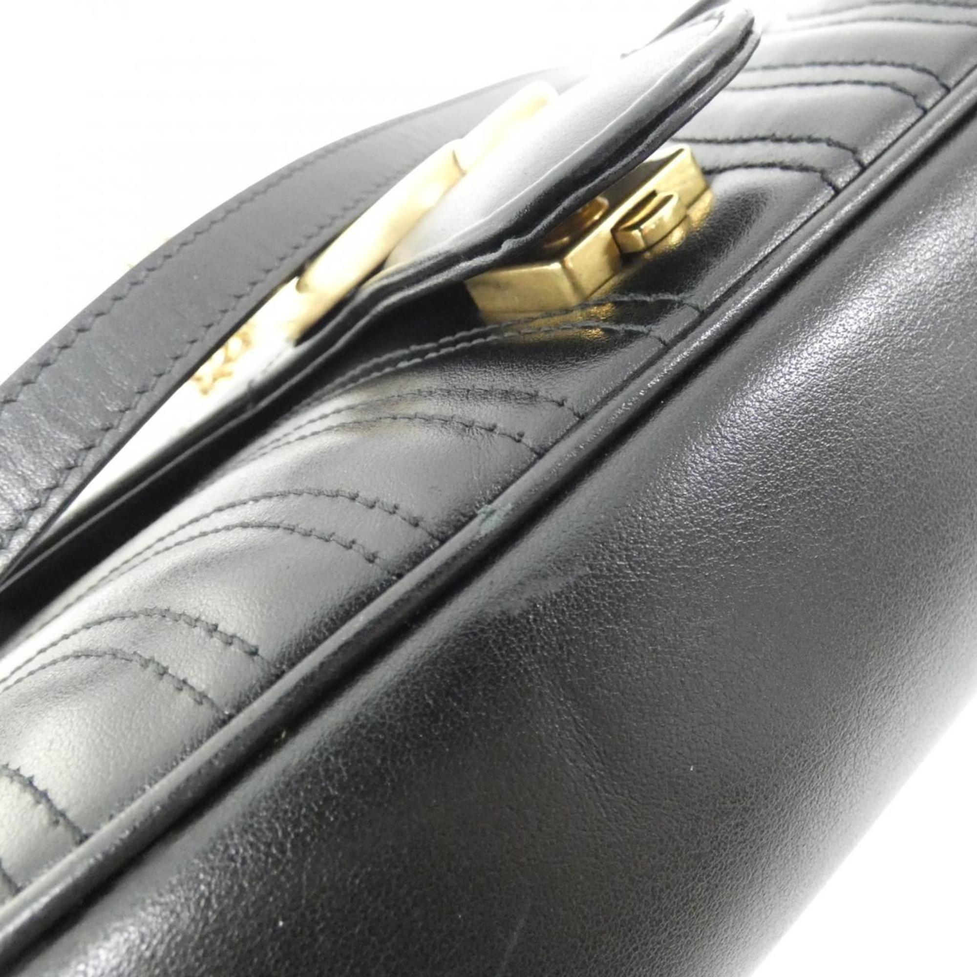 Gucci Black Leather Shoulder Bag (Pre-Owned)