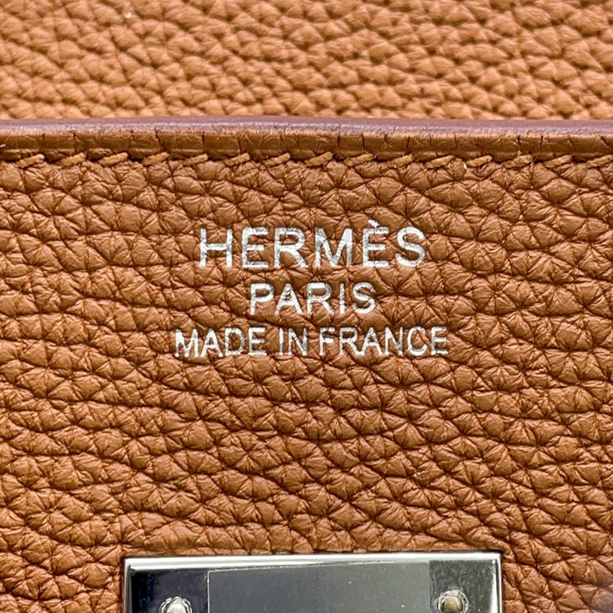 Hermes Gold Yellow Togo Leather Swift Leather Handbag (Pre-Owned)