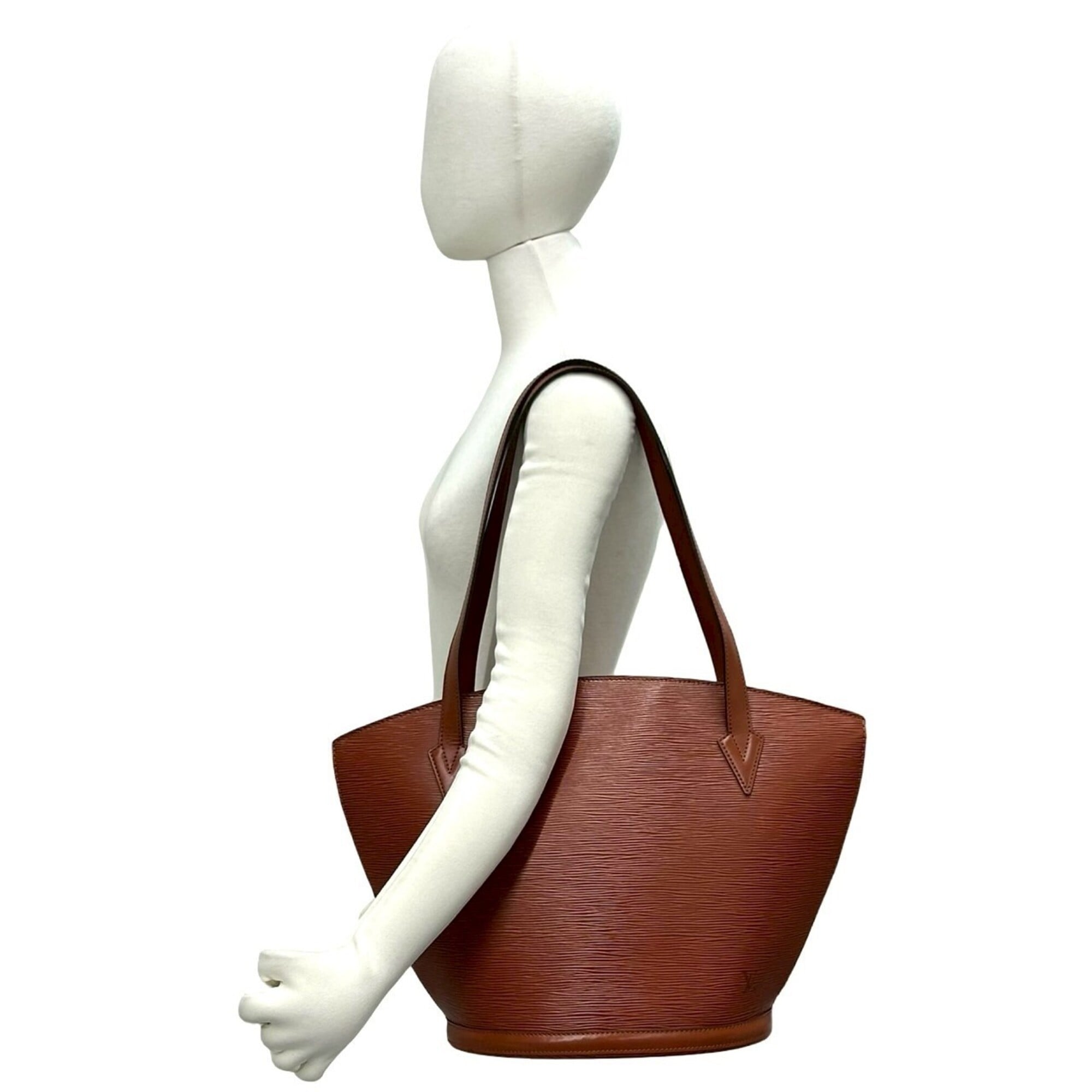 Louis Vuitton Brown Leather Tote Bag (Pre-Owned)