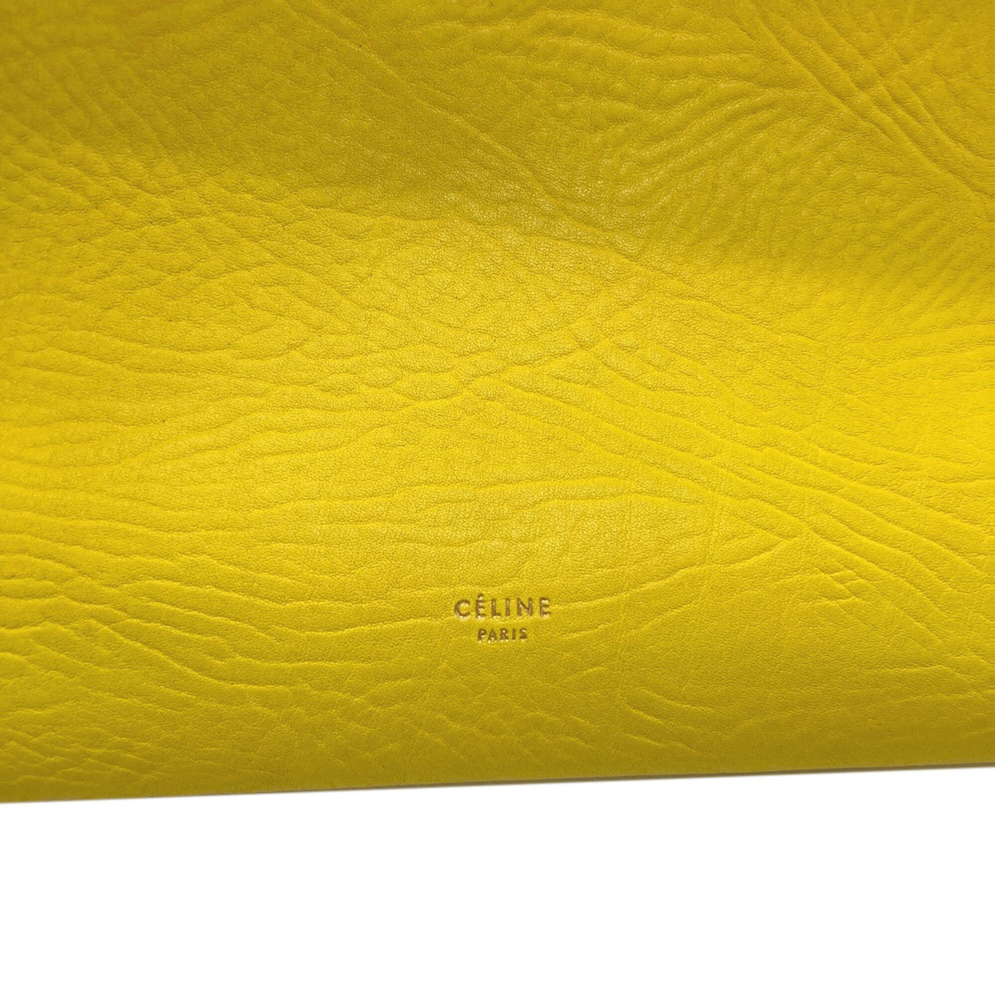 Celine Yellow Leather Handbag (Pre-Owned)