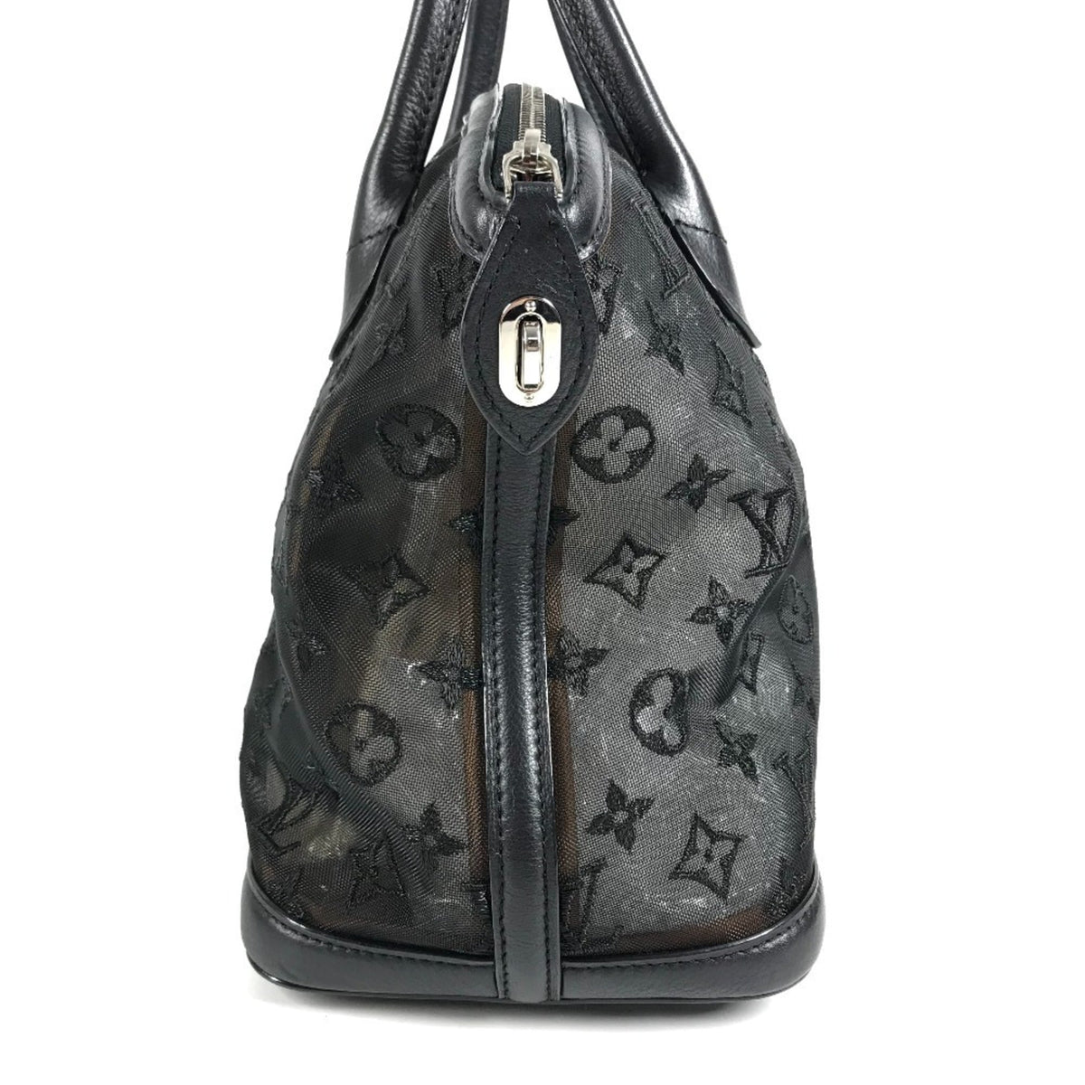 Louis Vuitton Black Monogram Handbag Tote Bag (Pre-Owned)