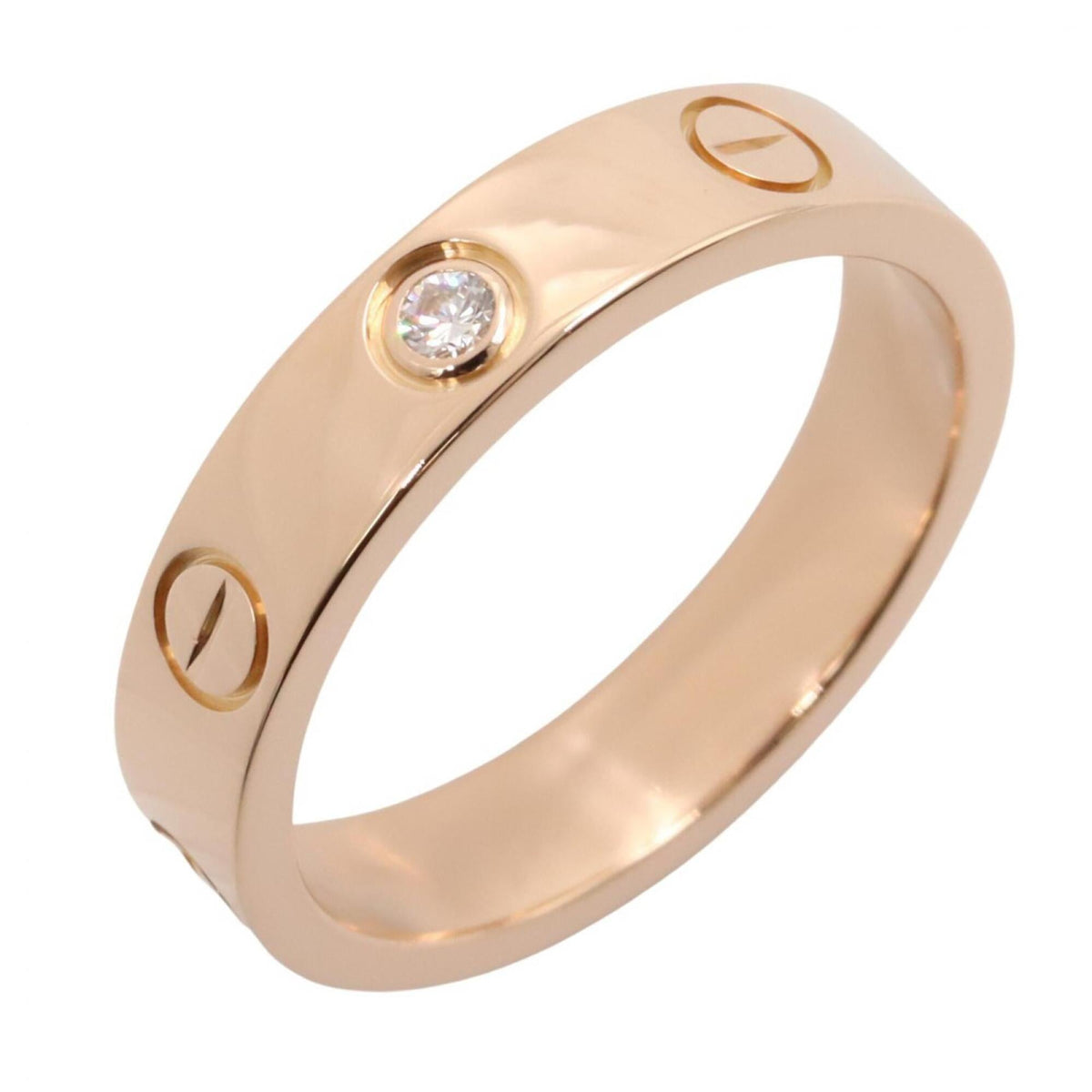 Cartier Gold Clear Pink Gold (18K) Band Ring (Pre-Owned)