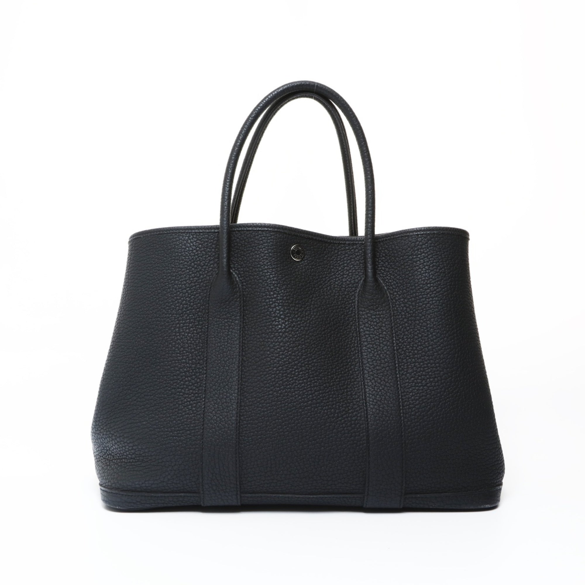 Hermes Garden Black Negonda Leather Tote Bag (Pre-Owned)