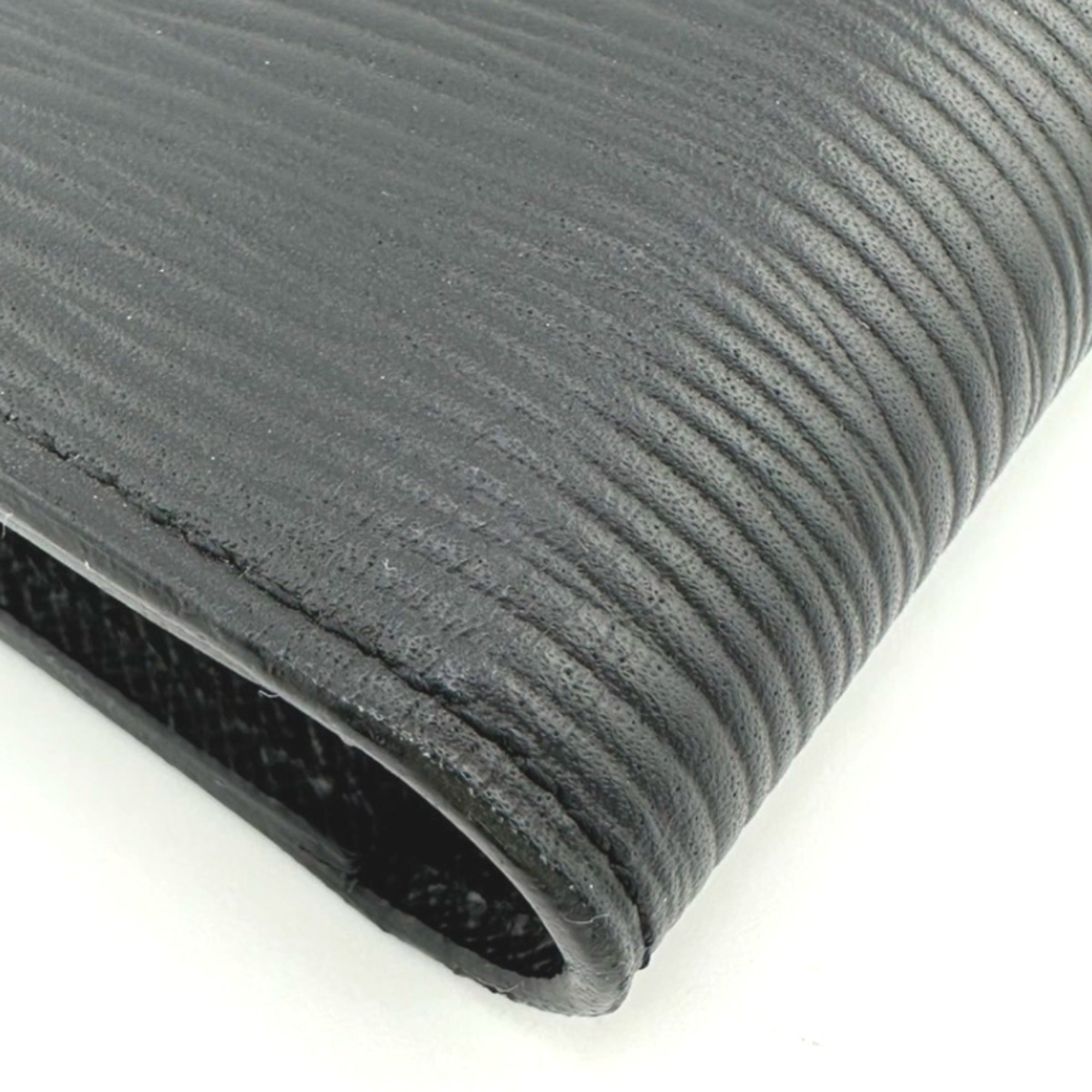Louis Vuitton Black Noir Epi Leather Long Wallet (Bi-Fold) (Pre-Owned)