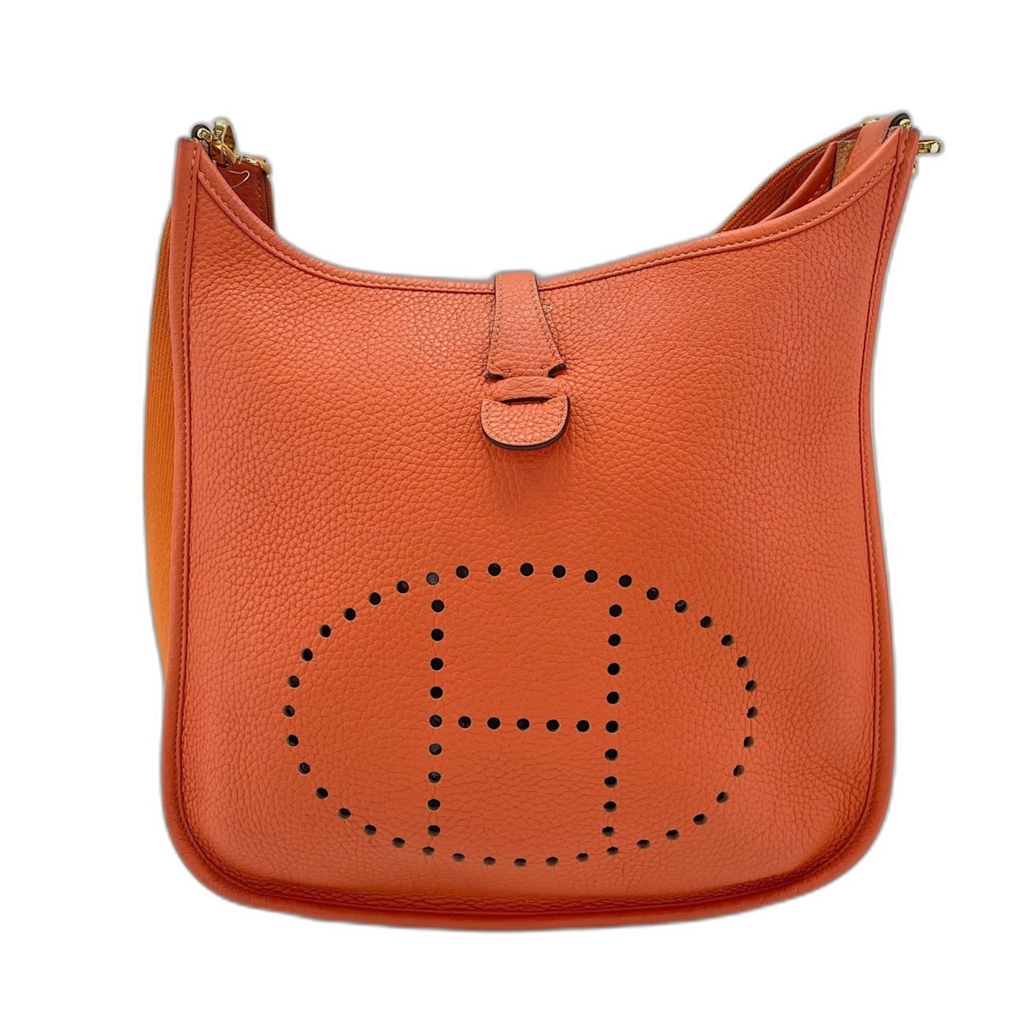 Hermes Evelyne Orange Shoulder Bag (Pre-Owned)