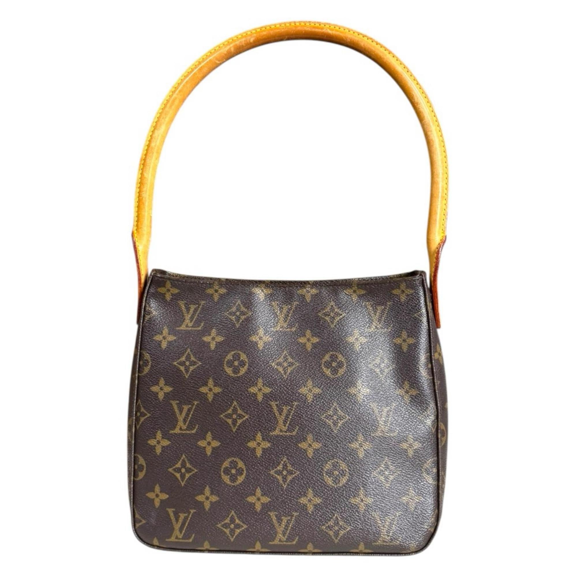 Louis Vuitton Brown Monogram Canvas Shoulder Bag (Pre-Owned)