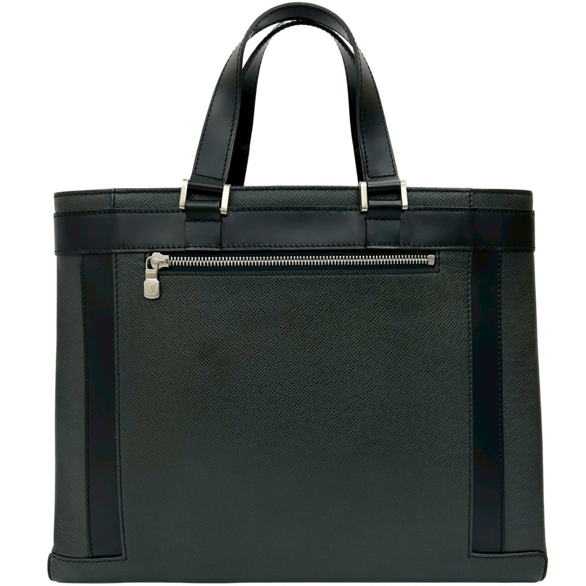 Louis Vuitton Black Leather Tote Bag (Pre-Owned)