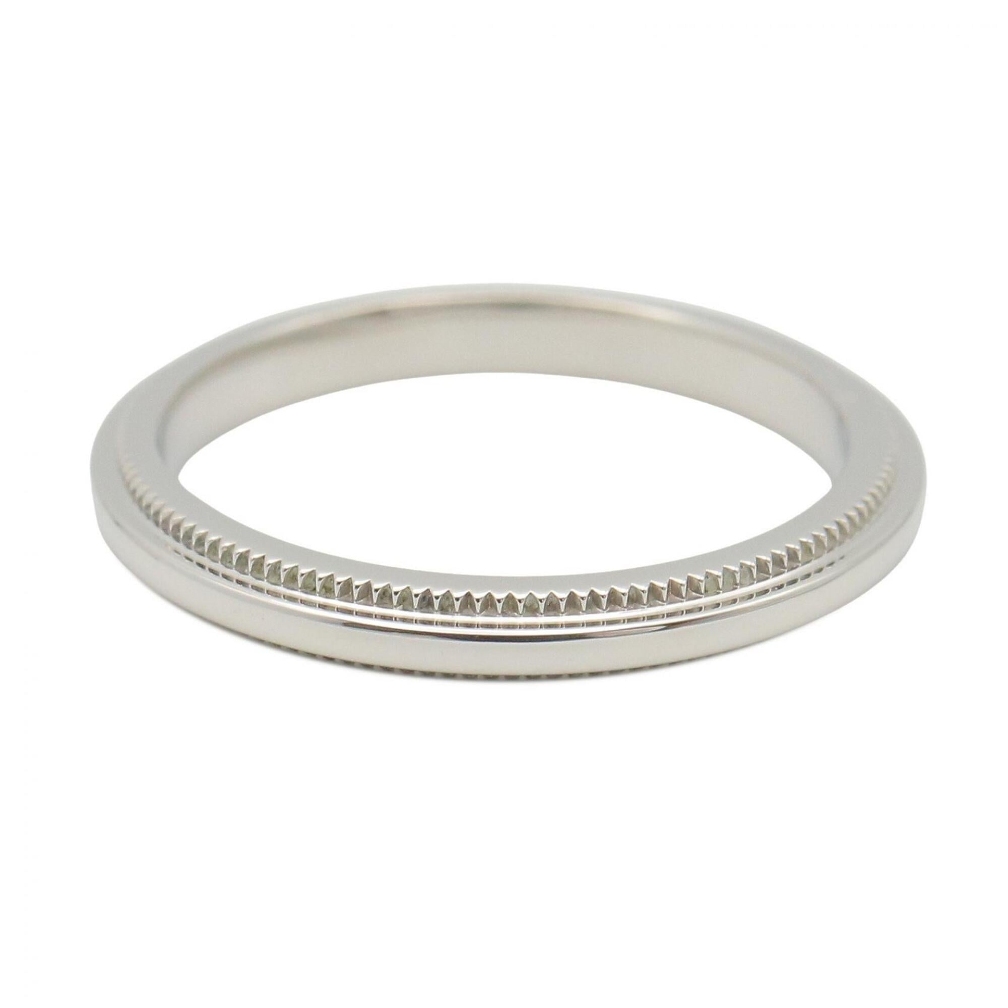 Tiffany Silver Platinum Platinum 950 Band Ring (Pre-Owned)