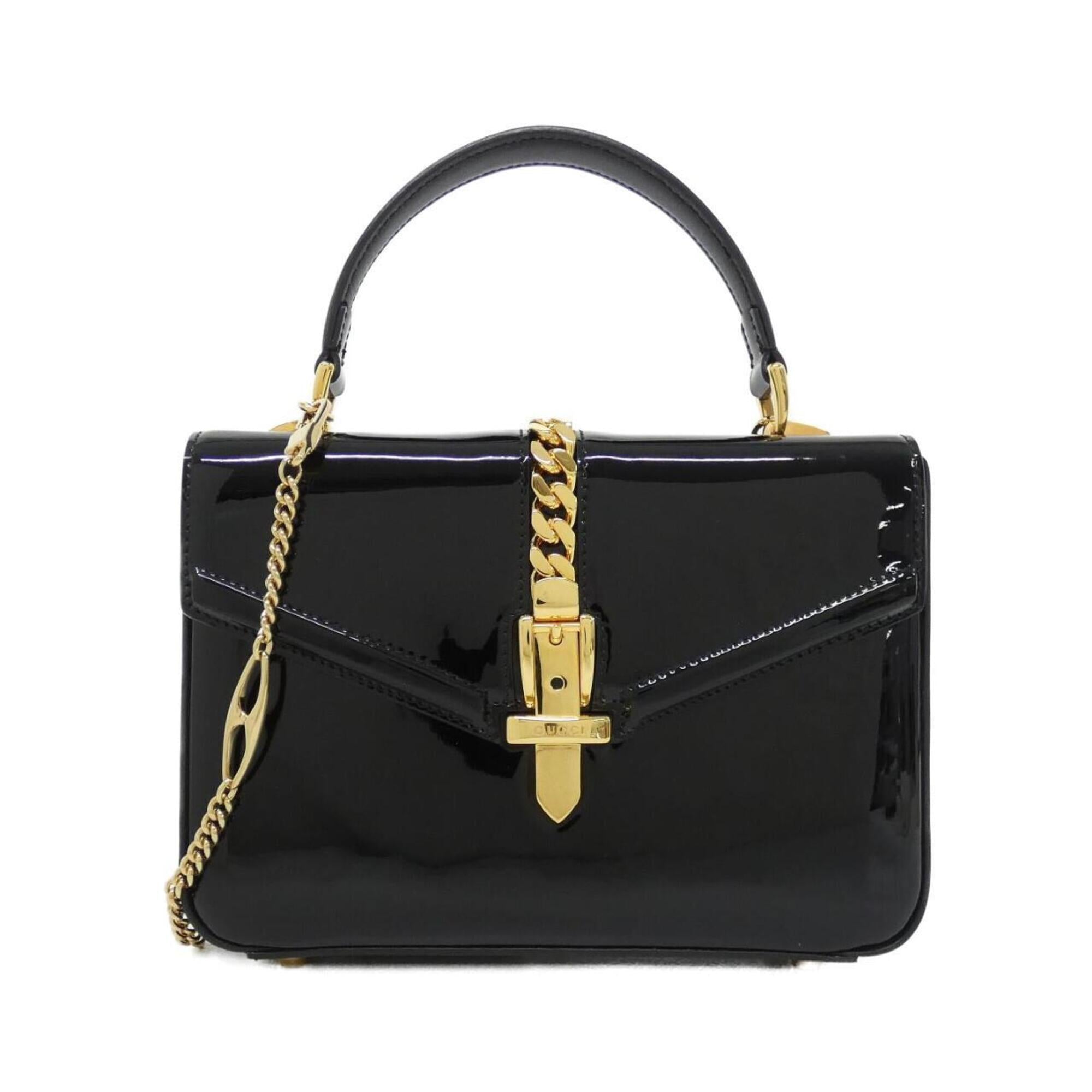 Gucci Black Leather Handbag (Pre-Owned)