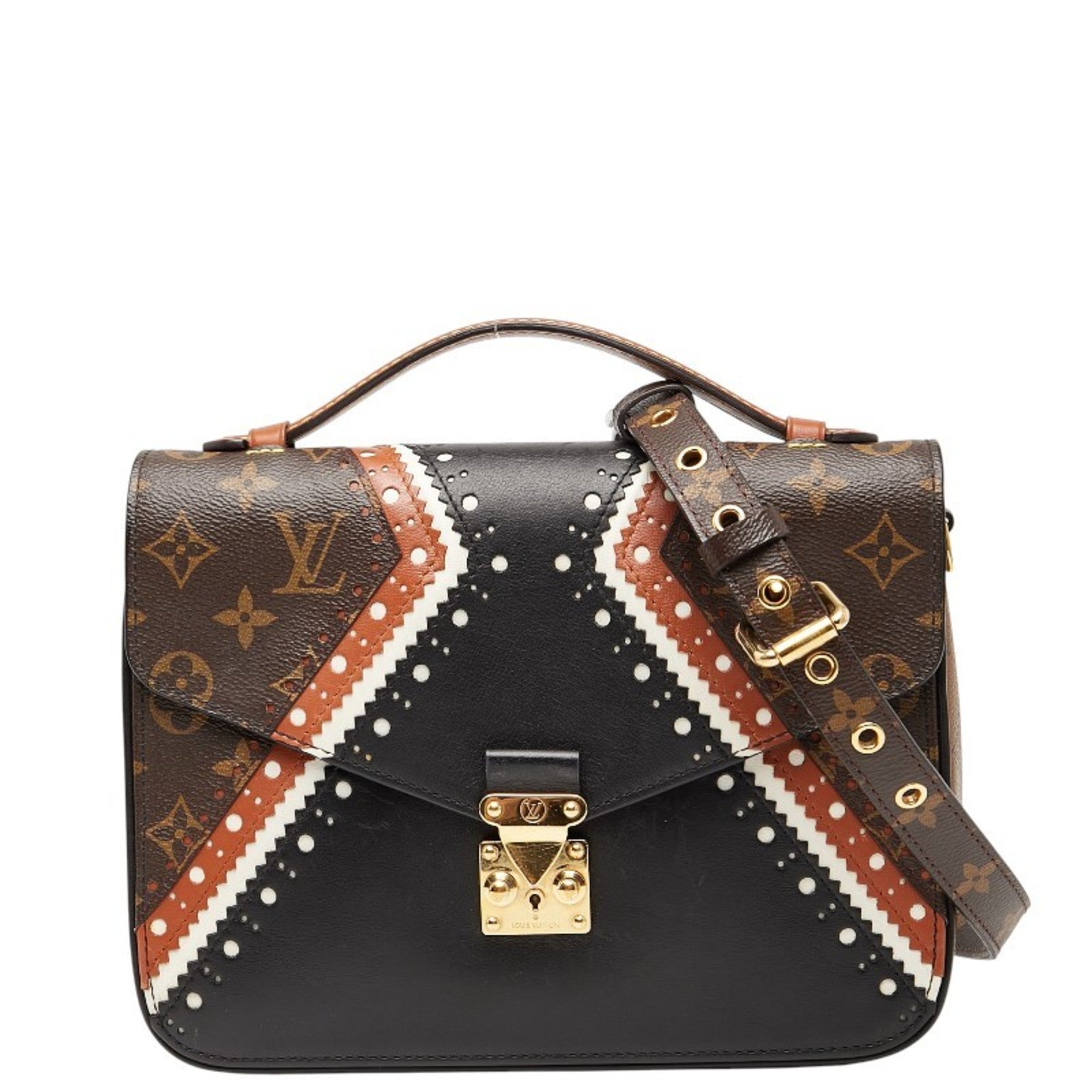 Louis Vuitton Monogram Reverse Black Brown Pvc Leather Handbag Shoulder Bag (Pre-Owned)