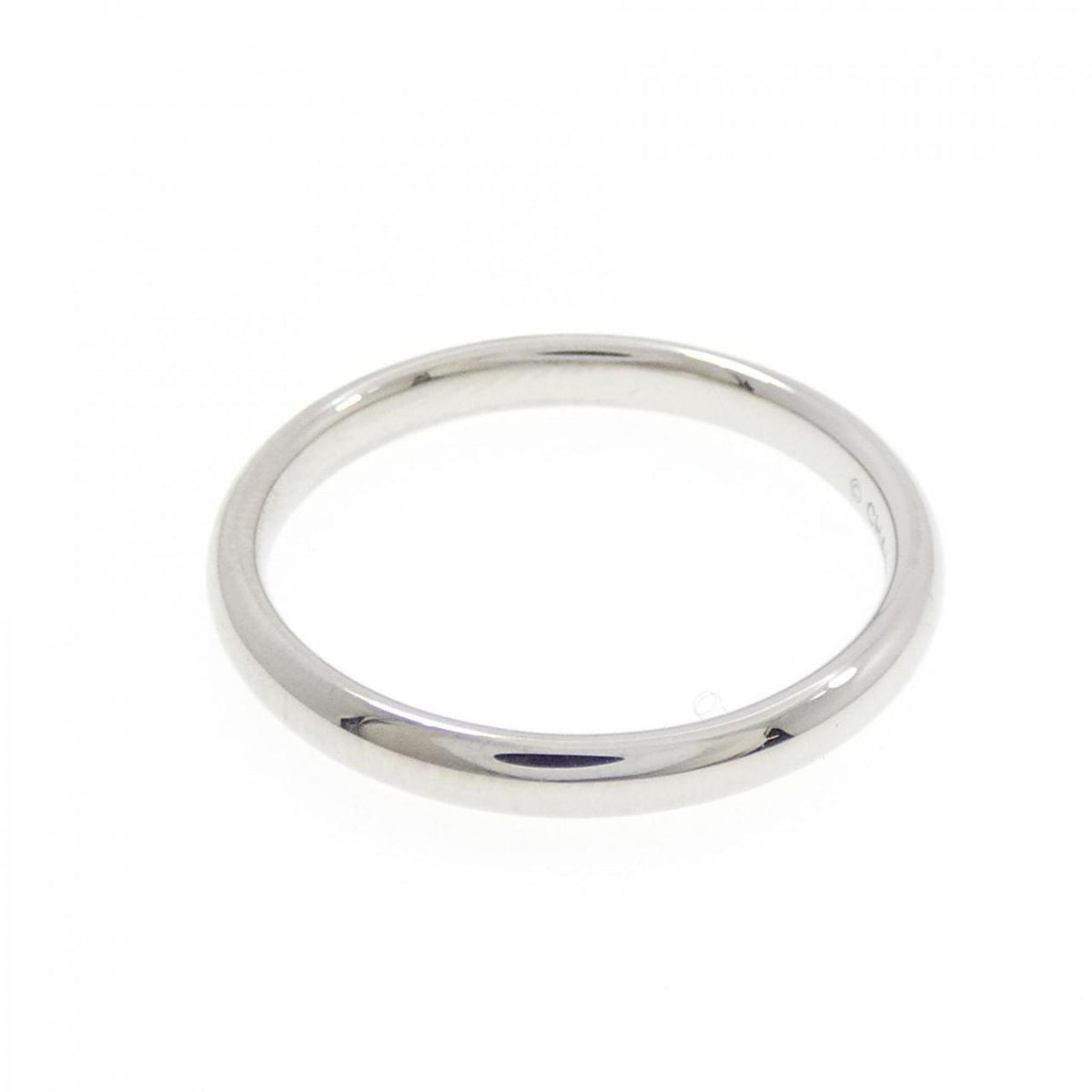 Chanel Platinum 950 Band Ring (Pre-Owned)