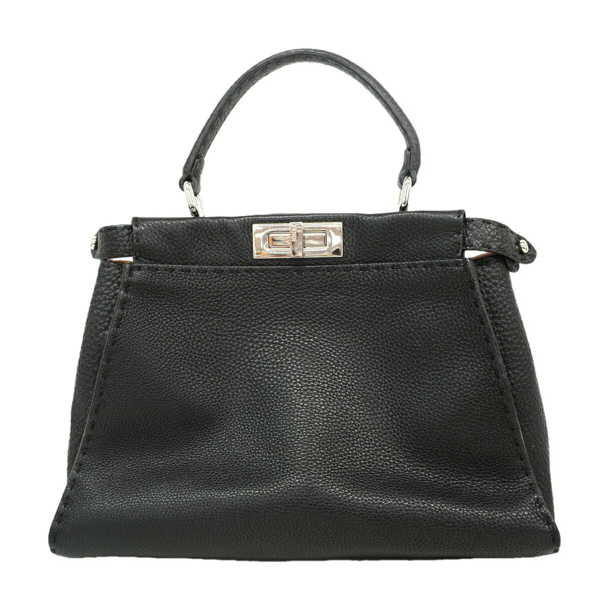 Fendi Black Leather Handbag (Pre-Owned)