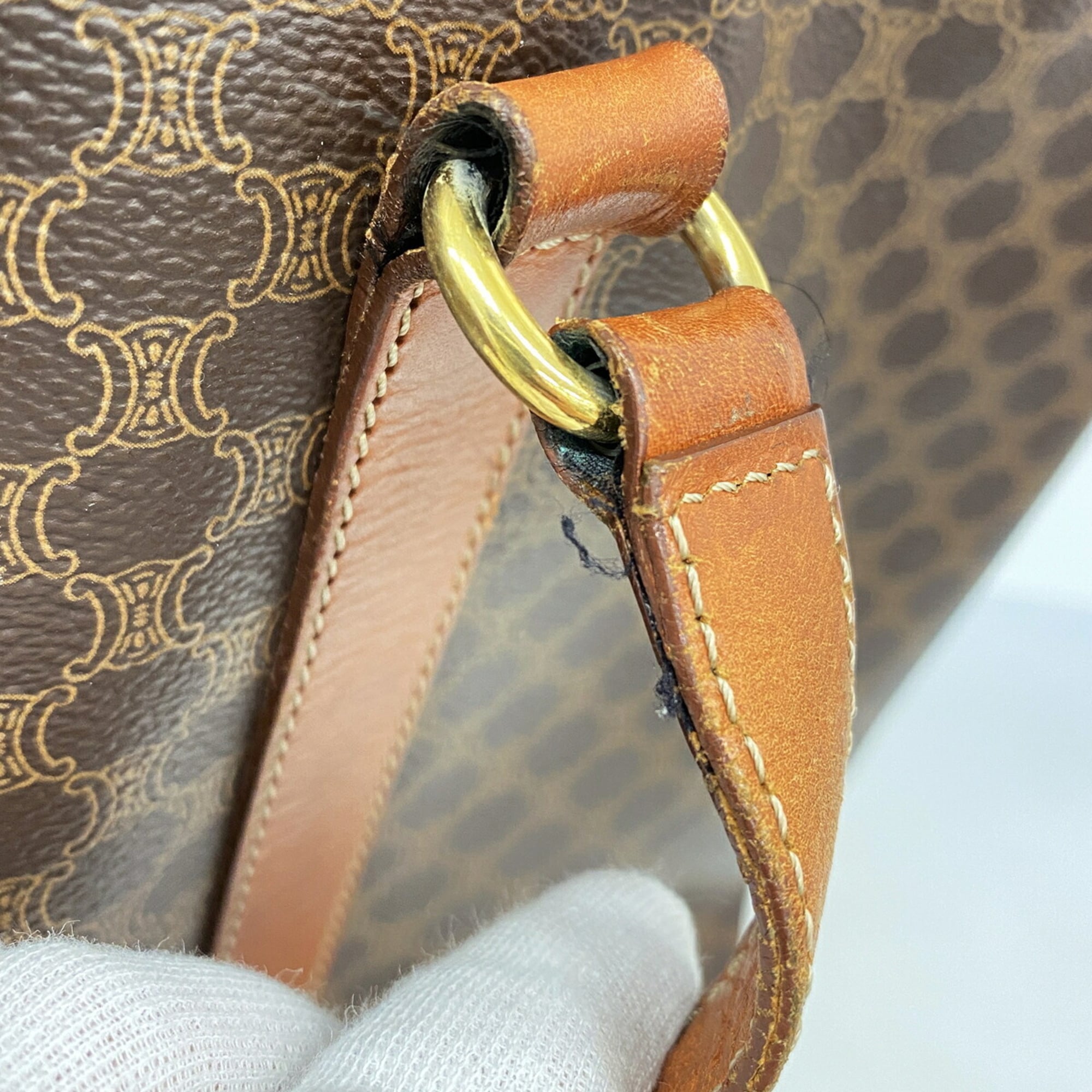 Celine Brown Pvc Tote Bag (Pre-Owned)