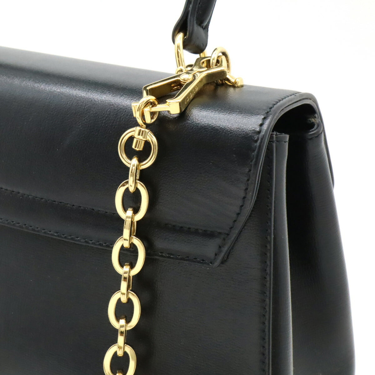 Gucci Black Leather Handbag Shoulder Bag (Pre-Owned)