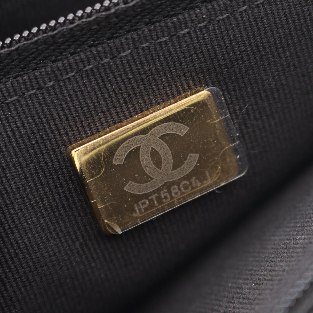 Chanel Black Leather Handbag Shoulder Bag (Pre-Owned)