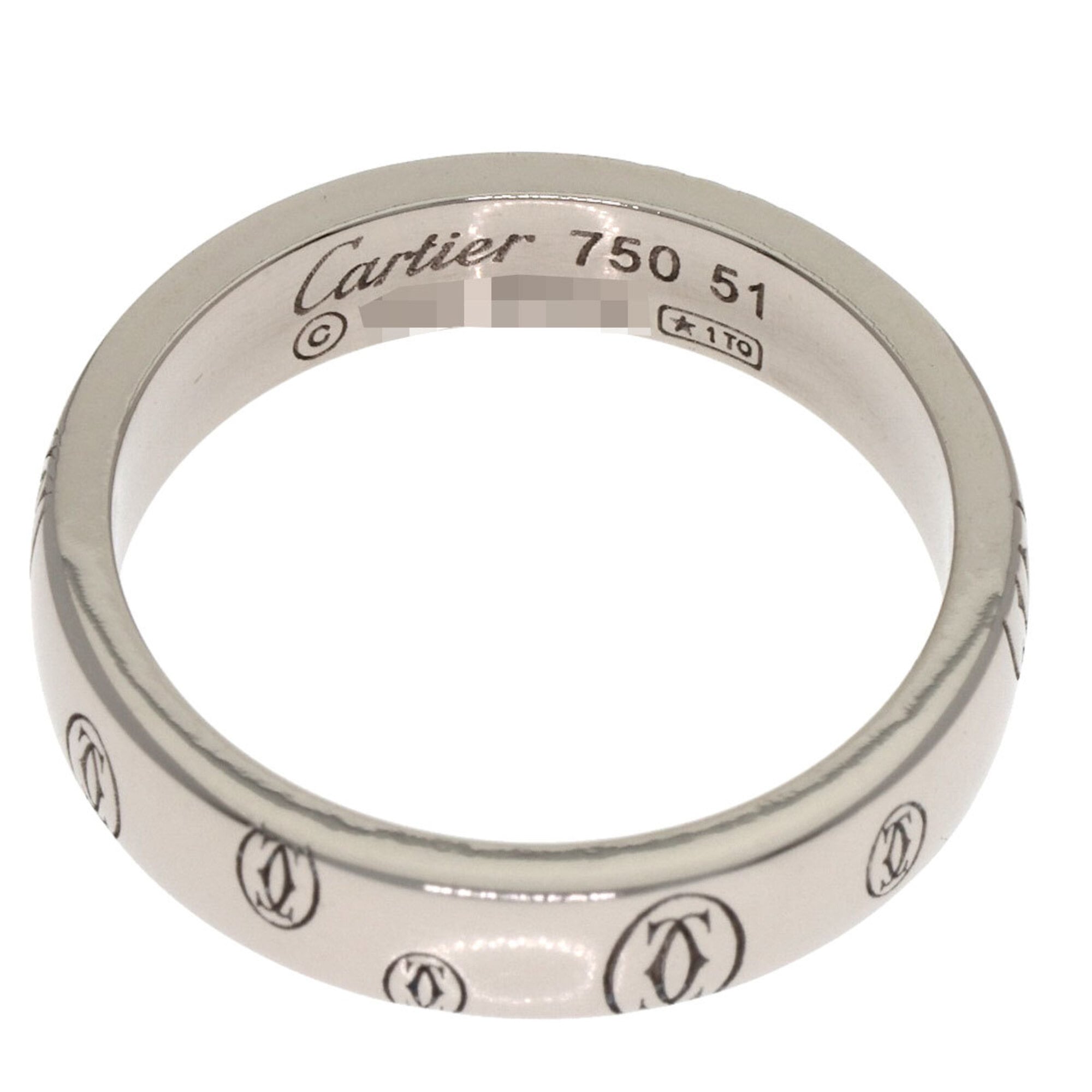 Cartier Happy Birthday White Gold (18K) Band Ring (Pre-Owned)