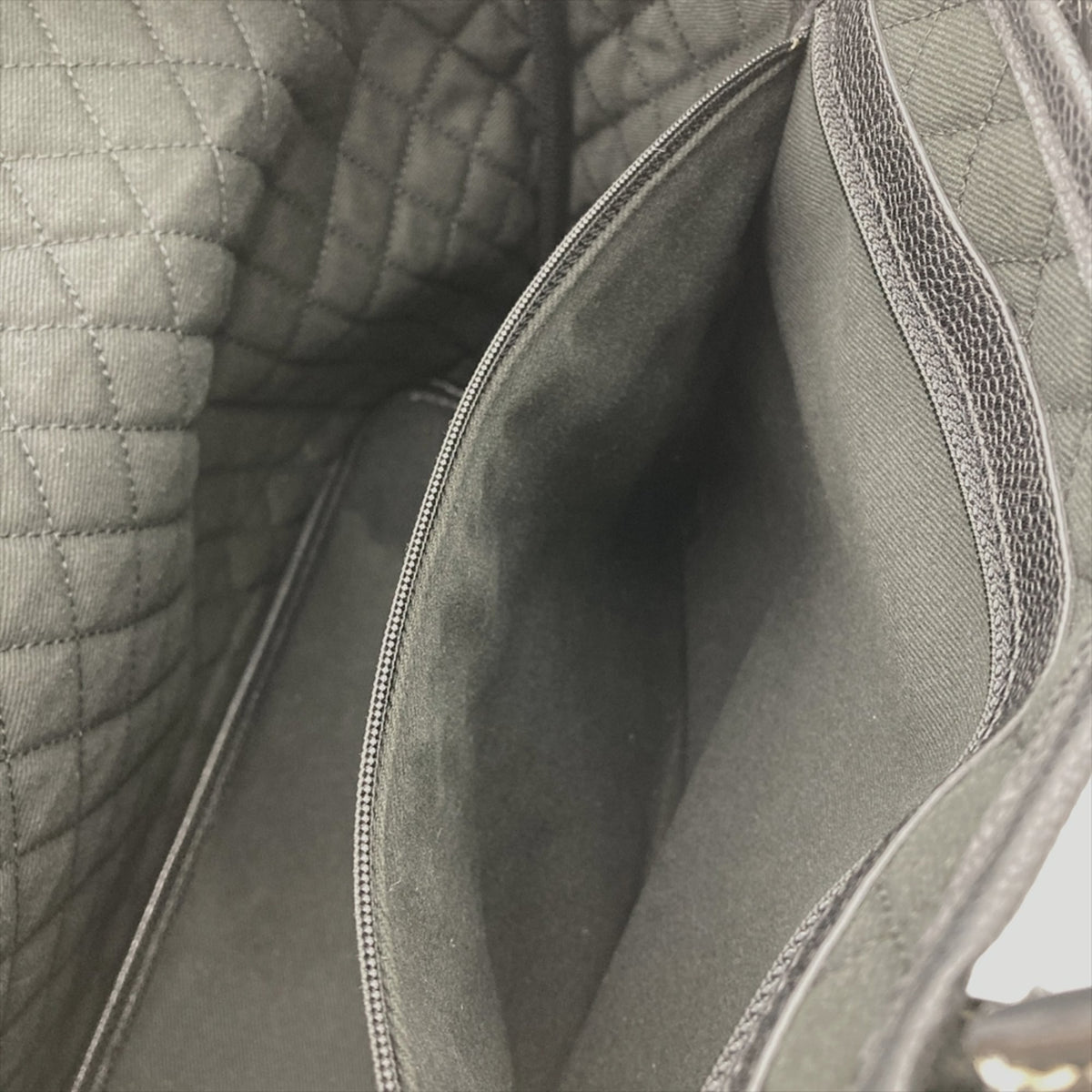 Chanel Black Pvc Leather Pouch Tote Bag (Pre-Owned)