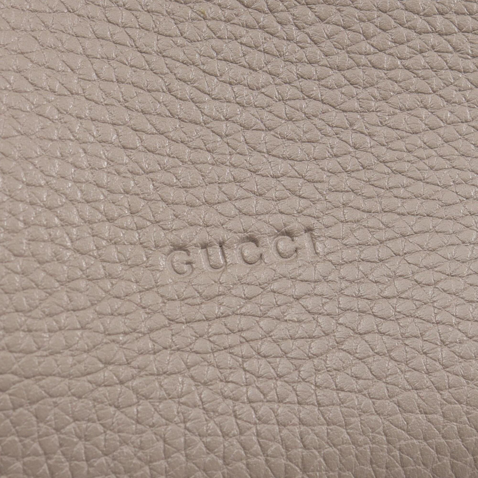 Gucci Gray Leather Handbag (Pre-Owned)