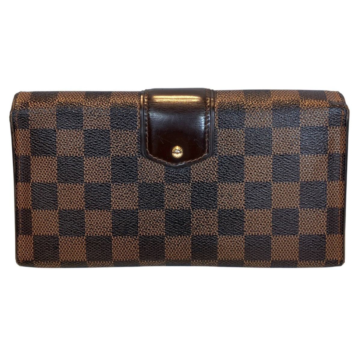 Louis Vuitton Brown Galle Damier Canvas Long Wallet (Bi-Fold) (Pre-Owned)