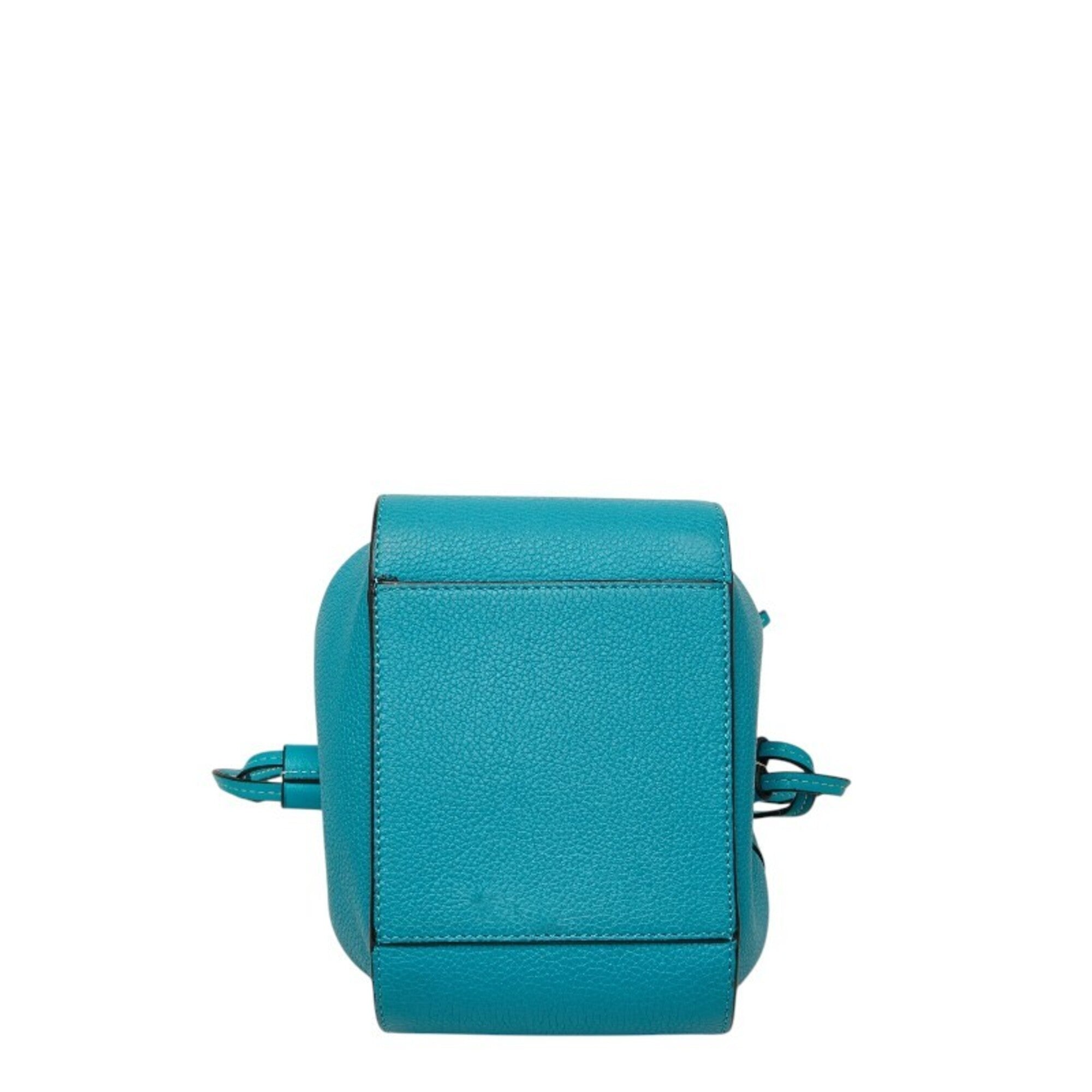 Loewe Hammock Blue Leather Handbag Shoulder Bag (Pre-Owned)