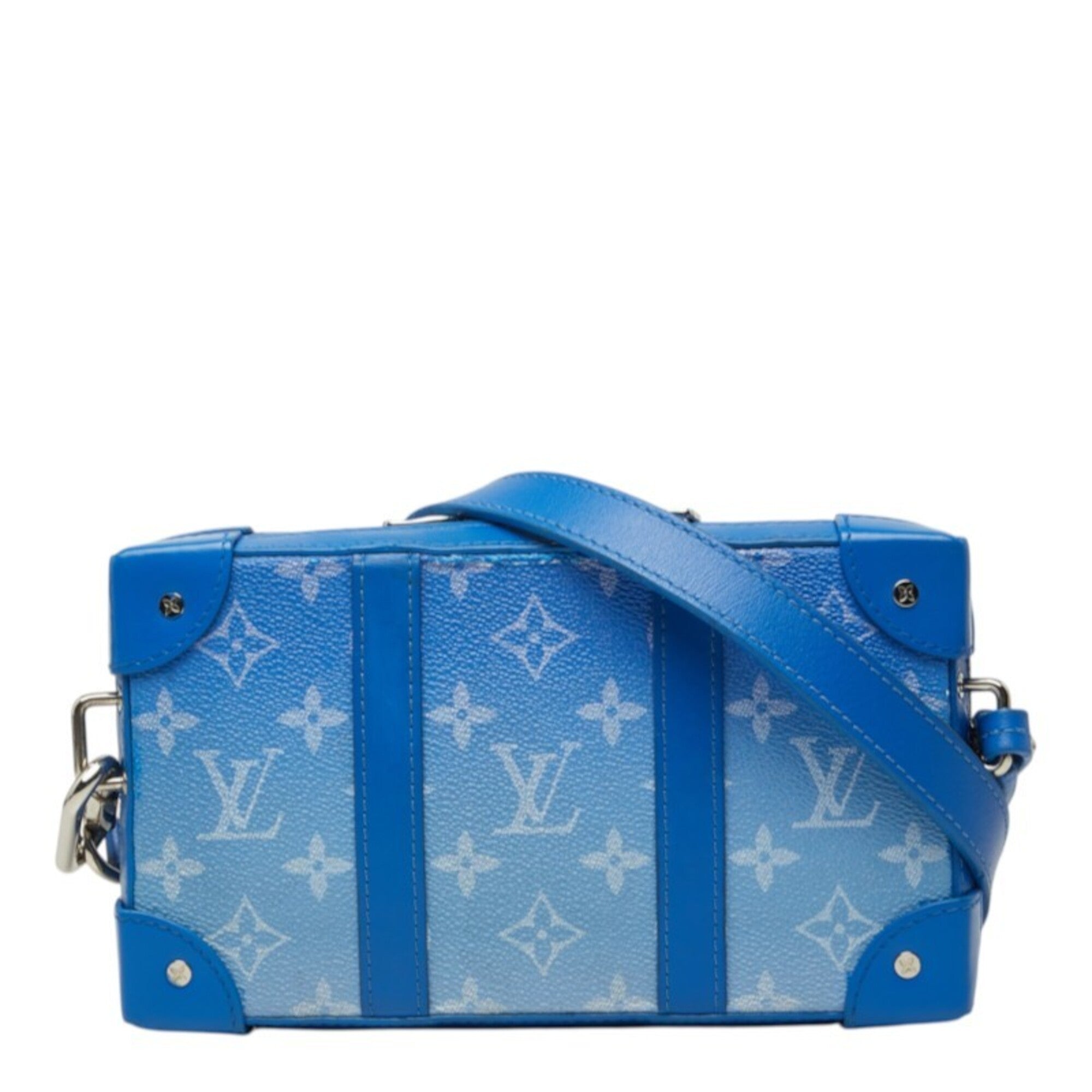 Louis Vuitton Blue Pvc Leather Shoulder Bag (Pre-Owned)