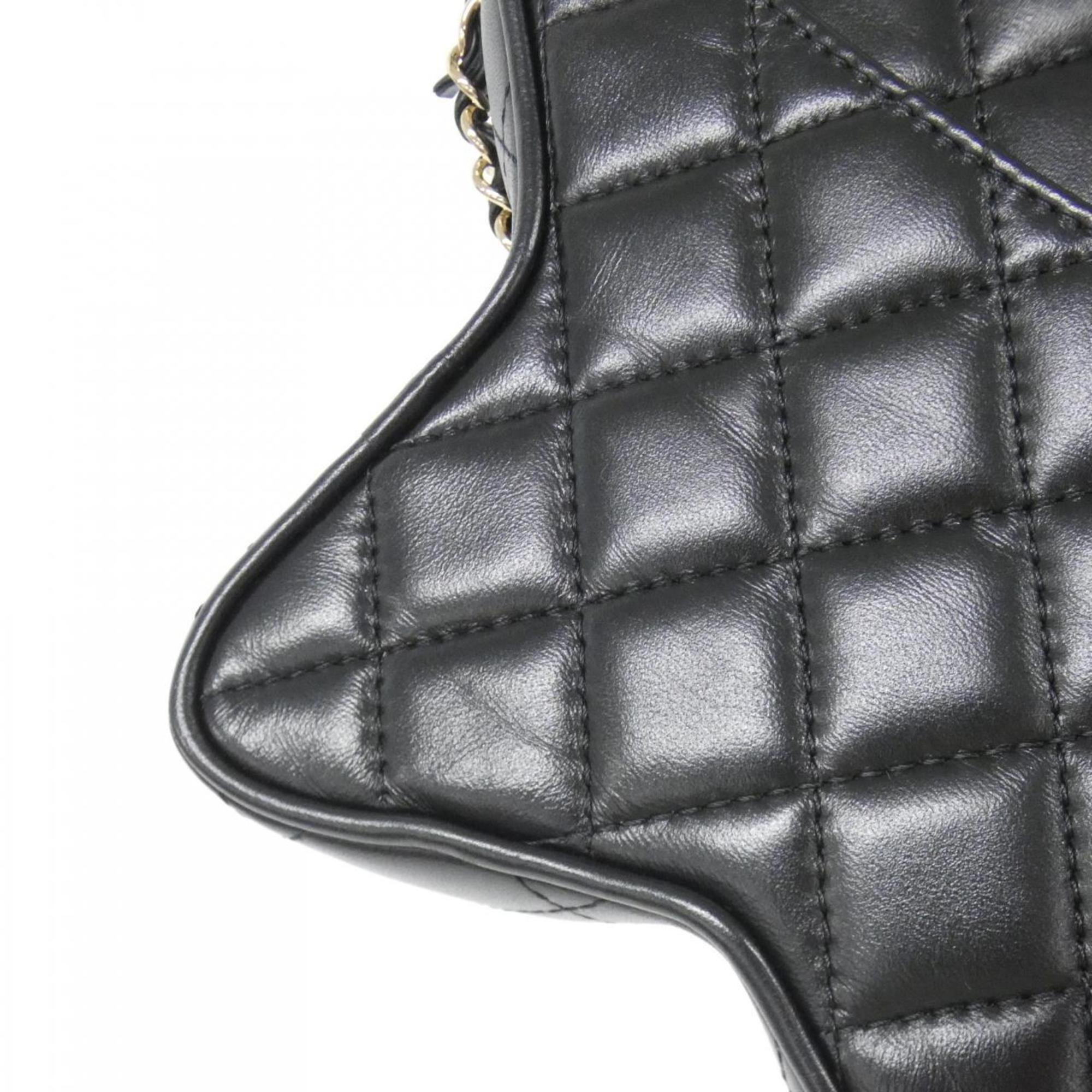 Chanel Black Leather Shoulder Bag (Pre-Owned)
